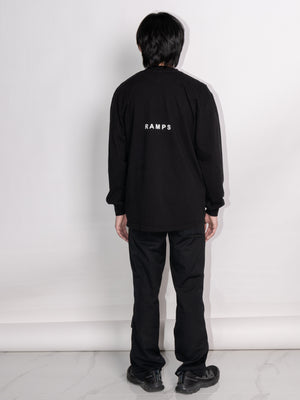 
                
                    Load image into Gallery viewer, RAMPS Triple Swan L/S Tee (Black)
                
            