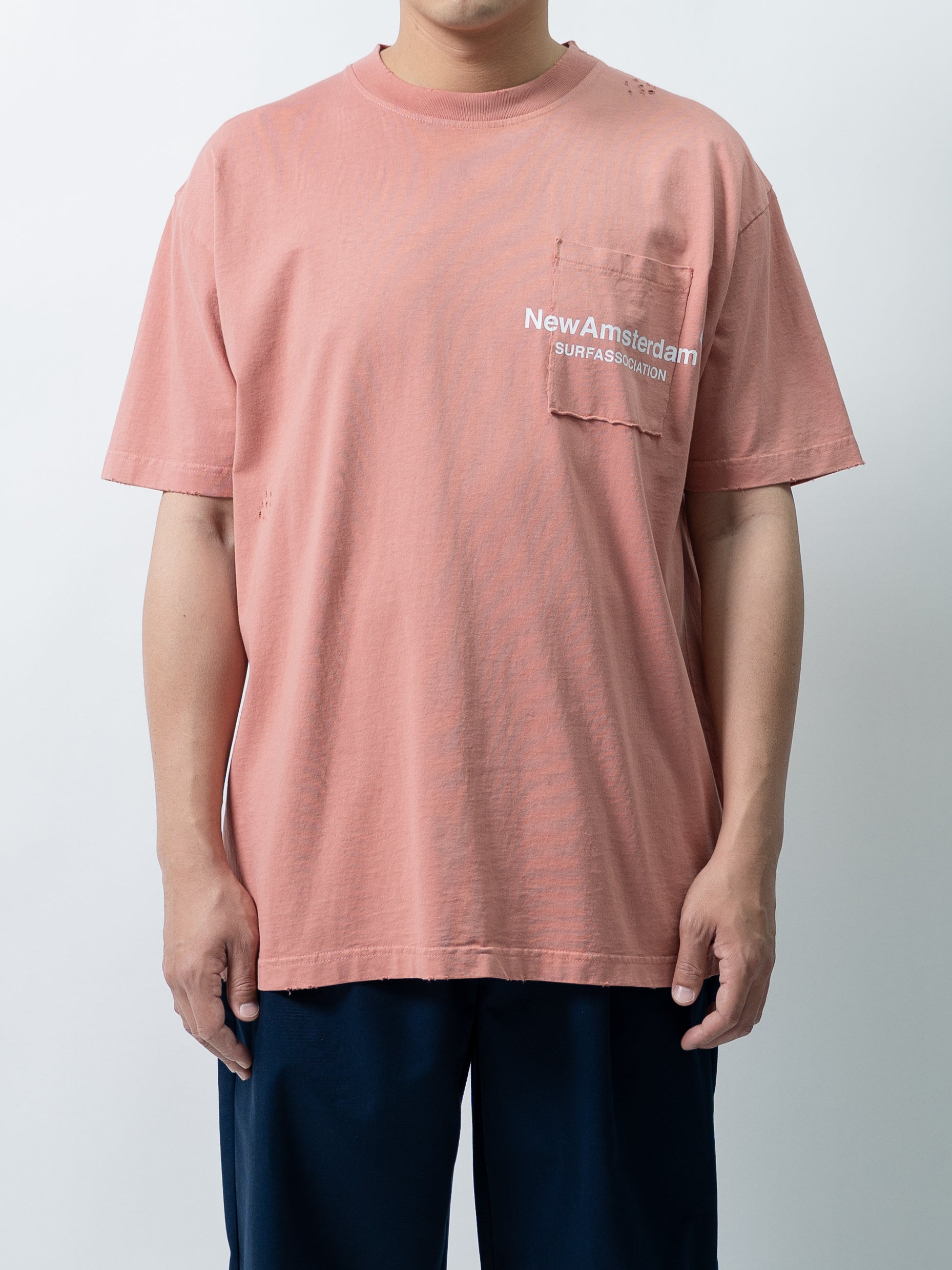 New Amsterdam Surf Association Throw Pocket Tee (Camo Brown)