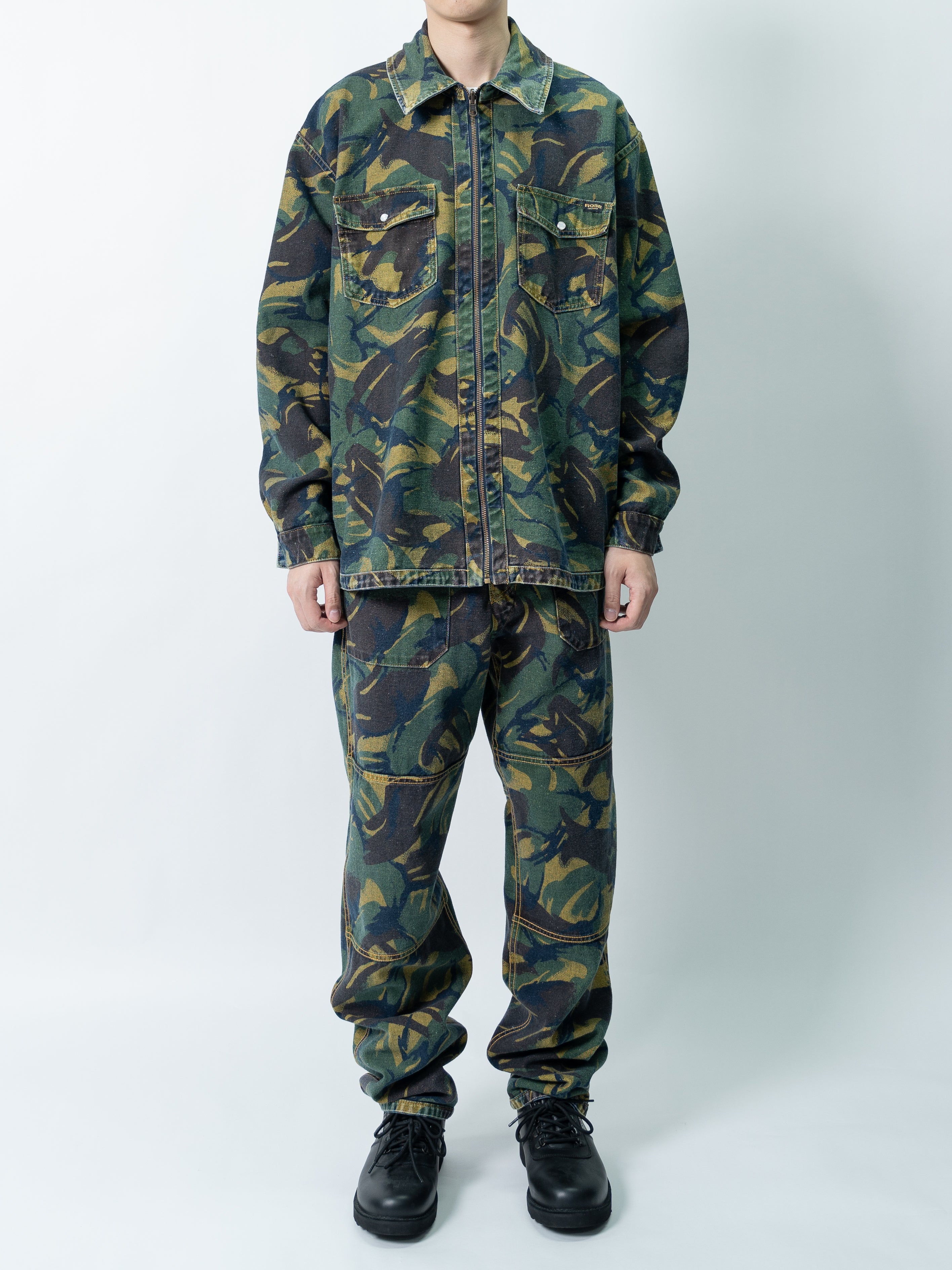 Martine Rose Reversible Camo Jean (Blue)