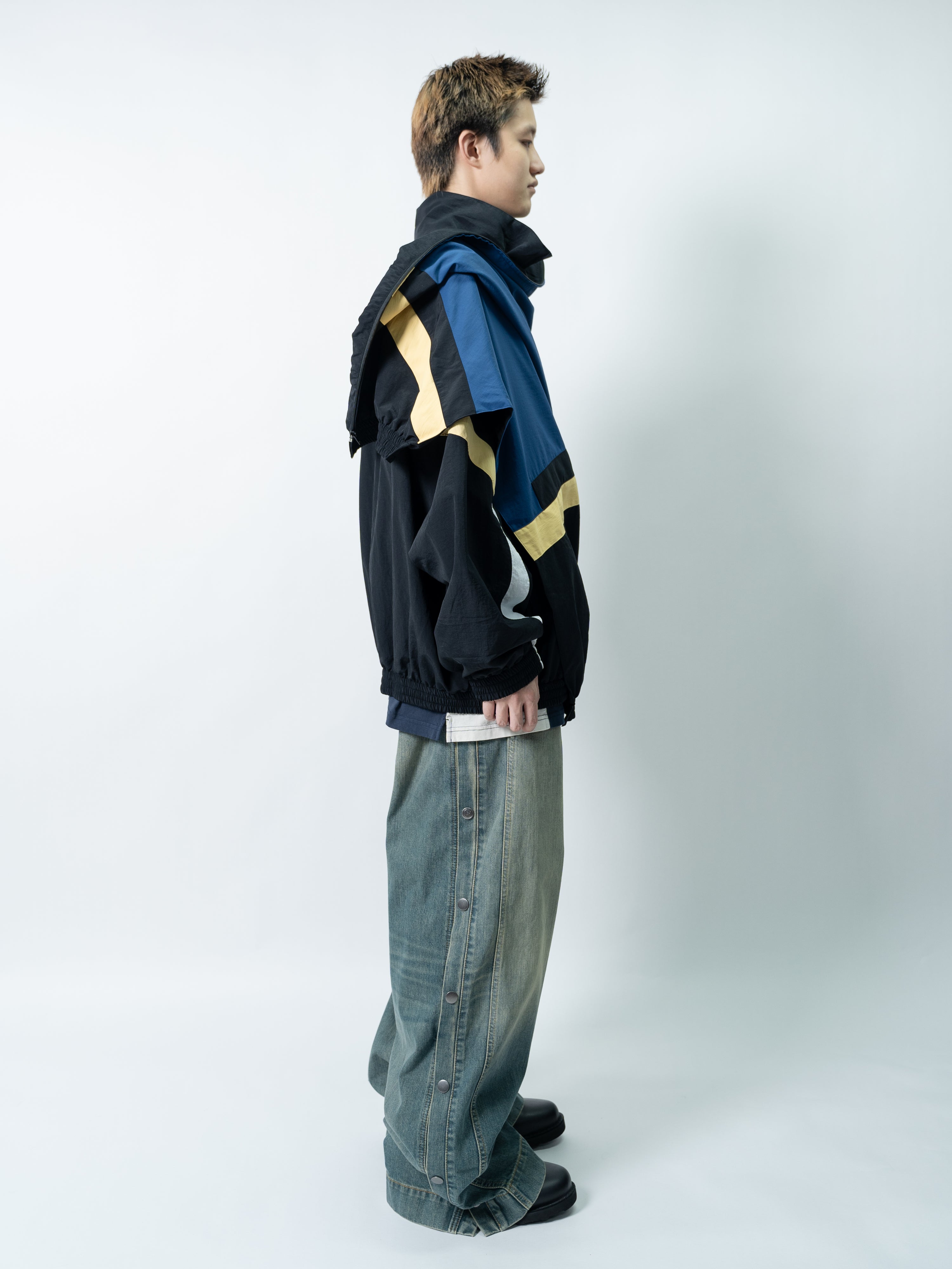 Martine Rose Blanket Track Jacket (Black/ Yellow)