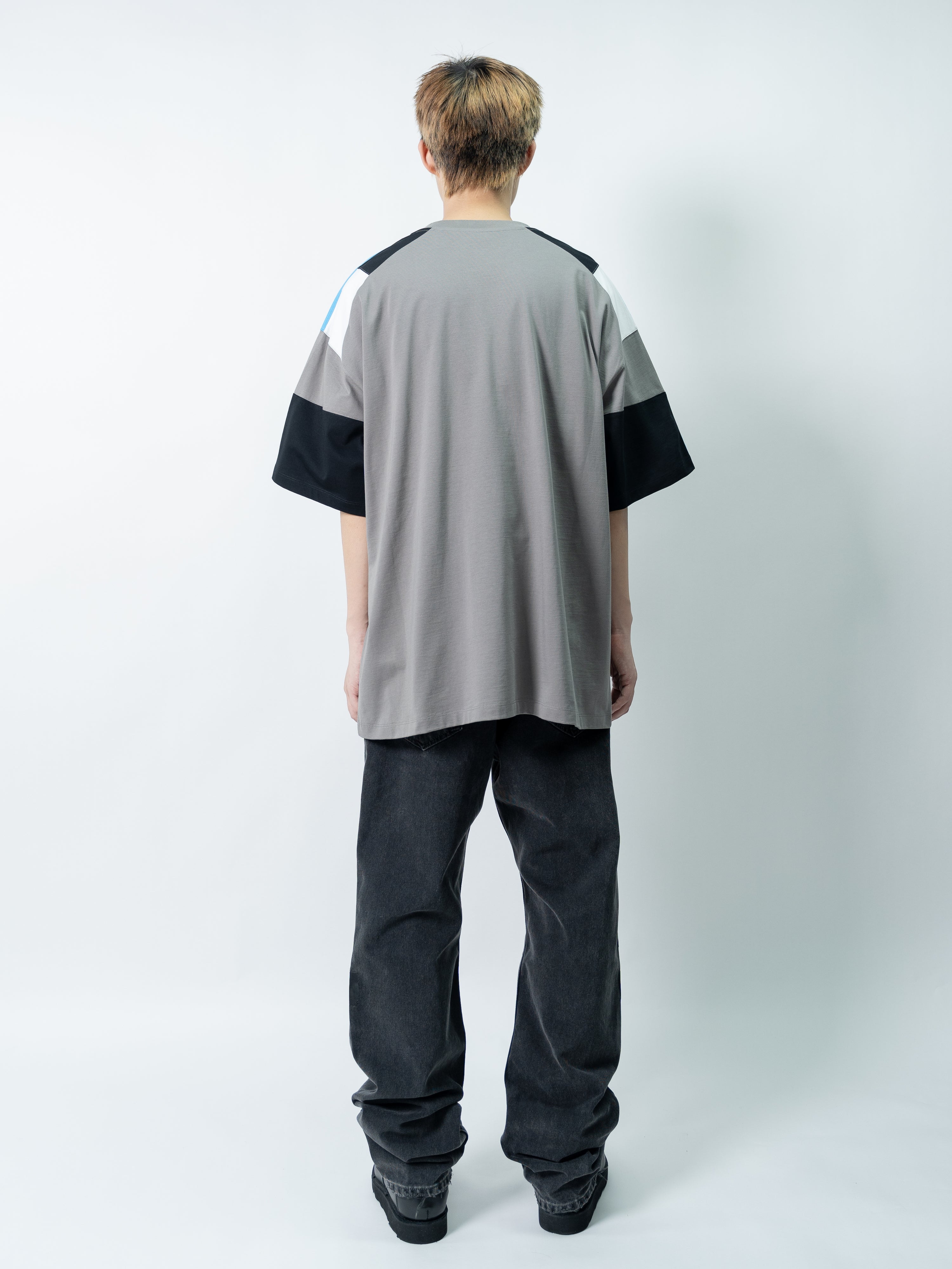 Martine Rose Oversized Panelled T-Shirt (Gray)