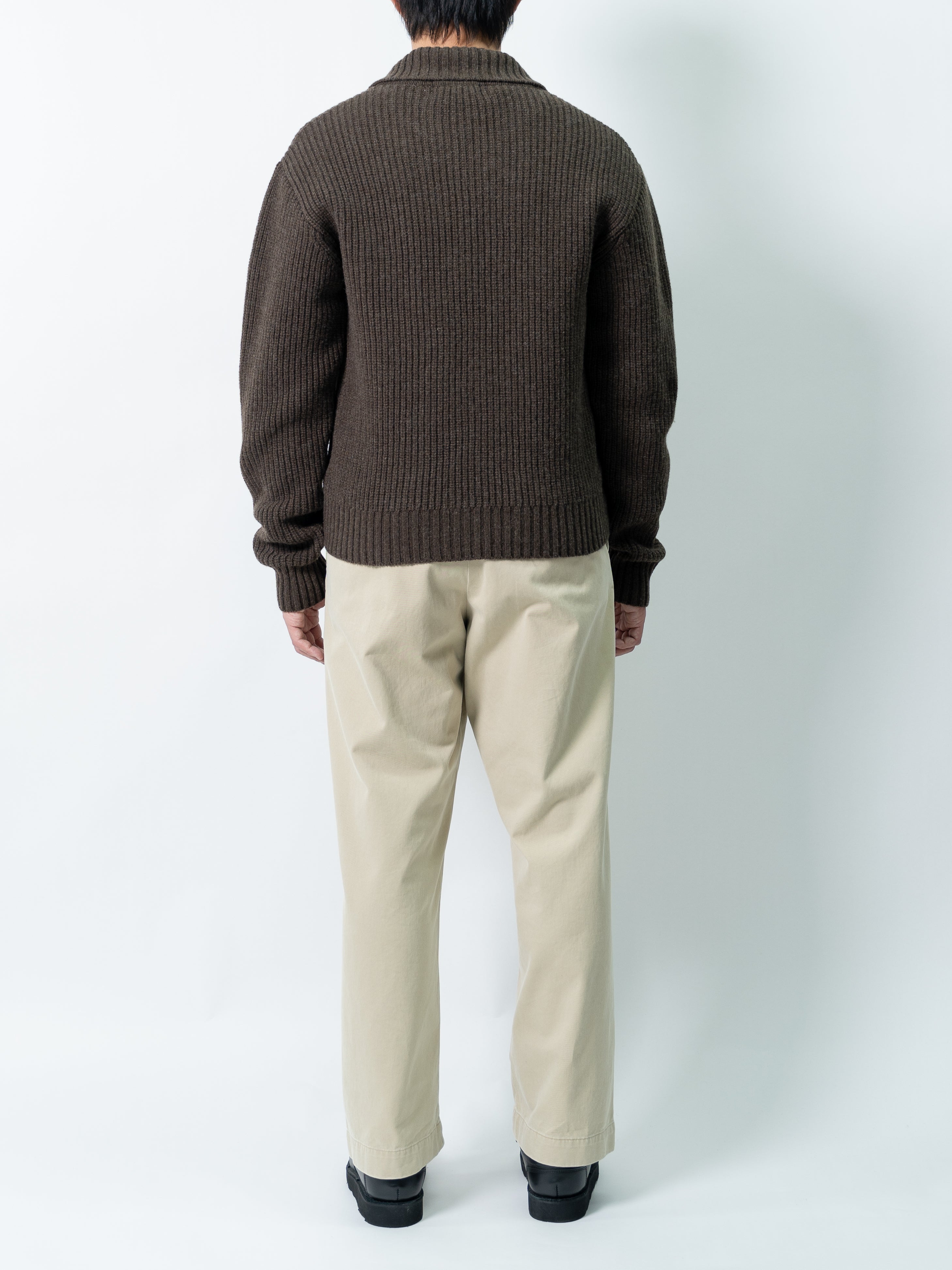 mfpen Collar Sweater (Dark Brown) | COMRADE – COMRADEHK