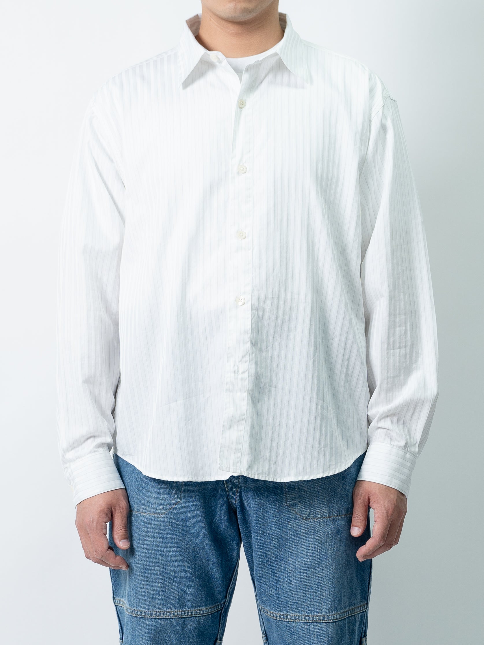 mfpen Common Shirt (Fancy White stripe)