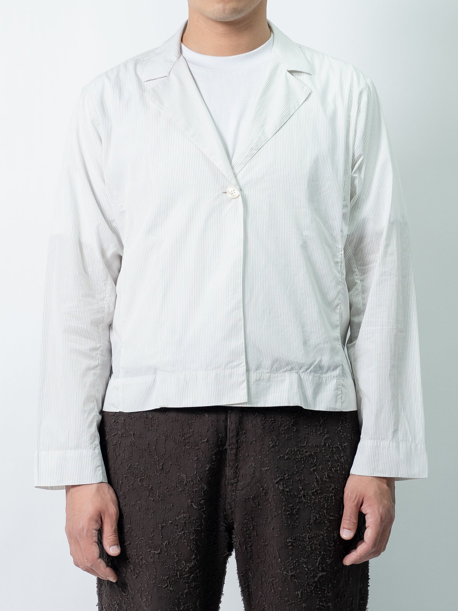 mfpen Informal Jacket (White Mini Stripe)