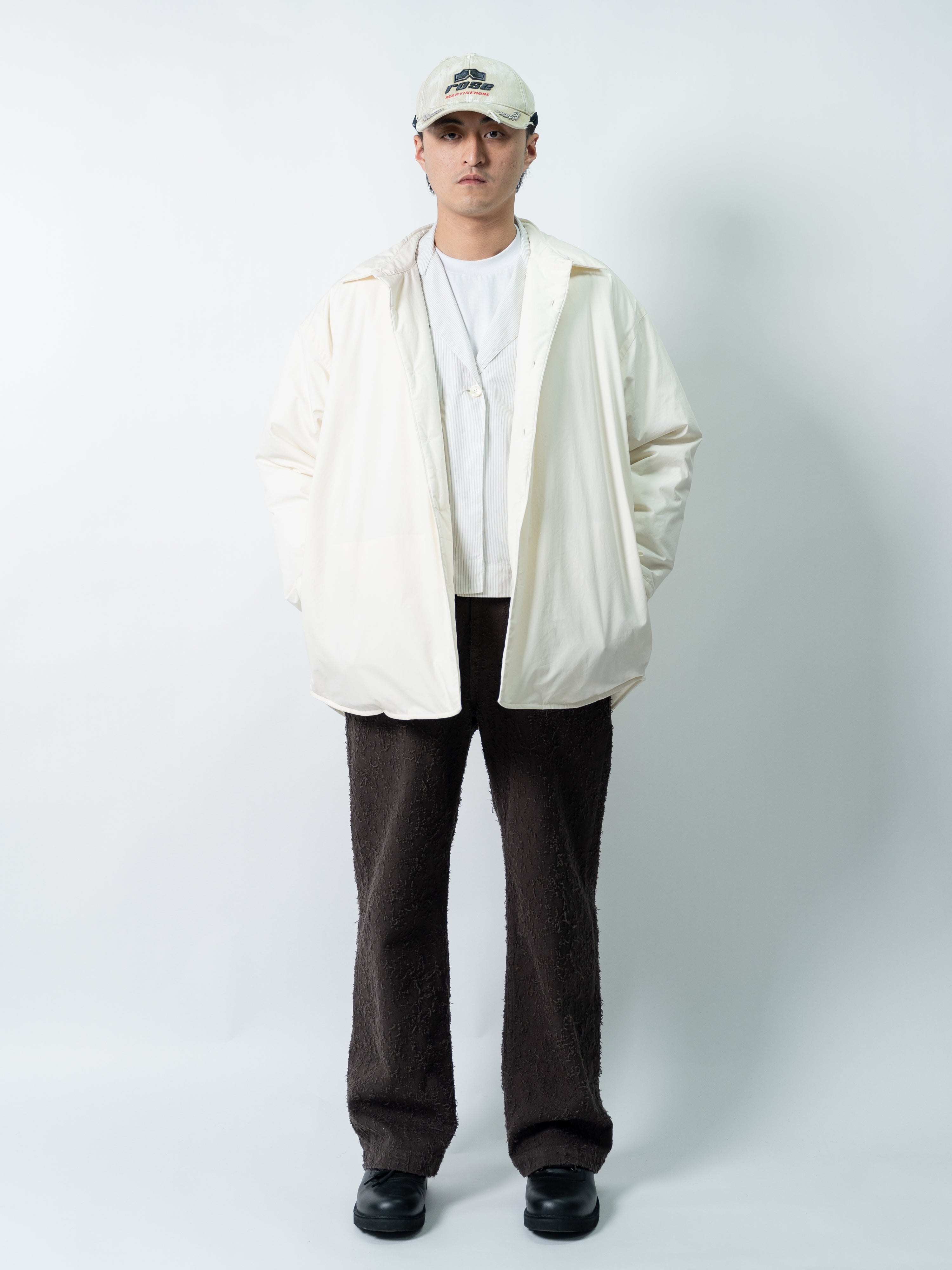 mfpen Informal Jacket (White Mini Stripe)