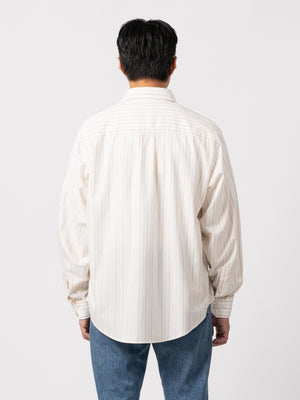 
                
                    Load image into Gallery viewer, mfpen Executive Shirt (Beige Stripe Silk)
                
            