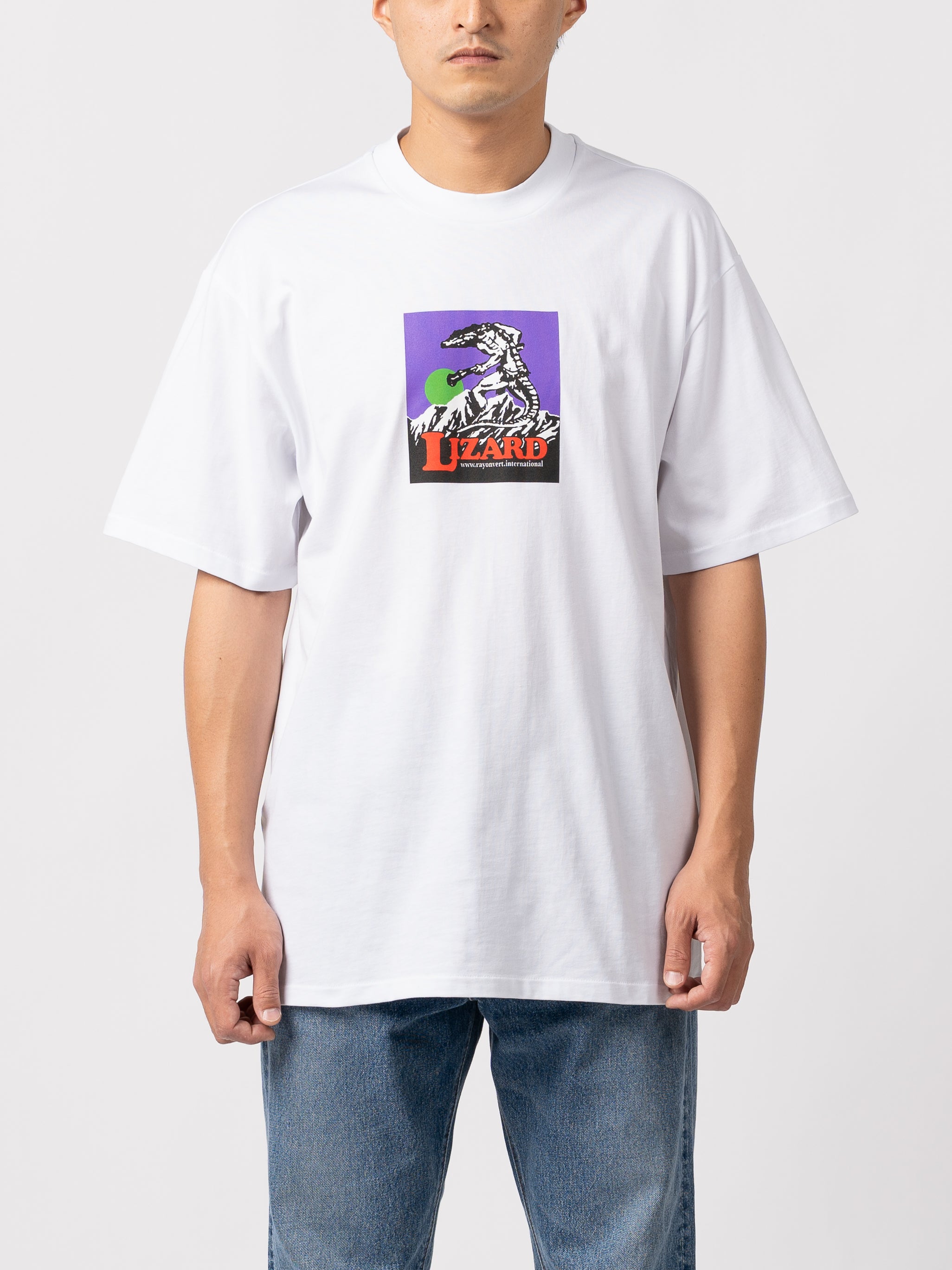 RAYON VERT Lizard T-Shirt (Ghost White)