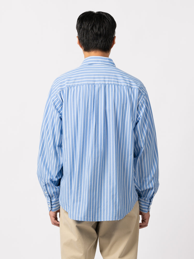 
                
                    Load image into Gallery viewer, mfpen Destroyed Executive Shirt (Blue Stripe)
                
            
