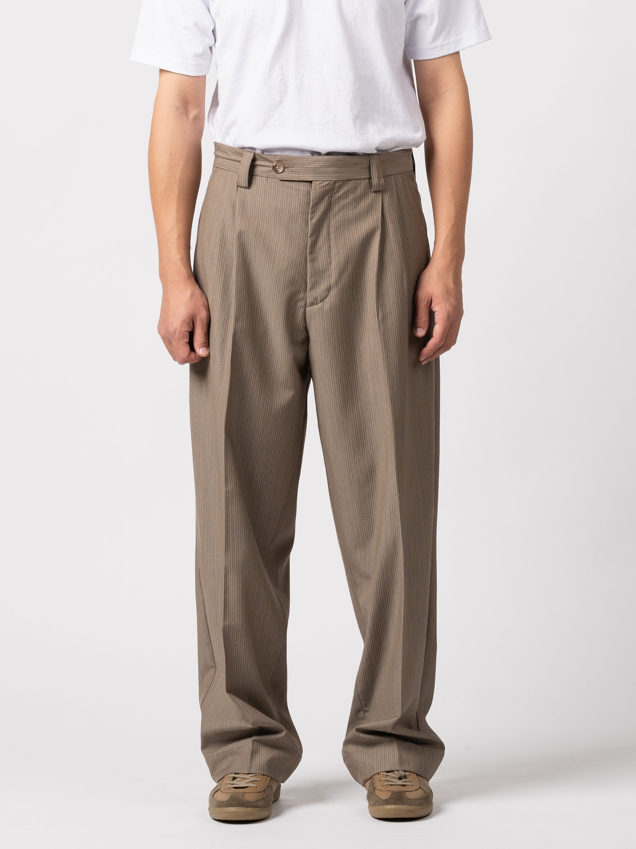mfpen Classic Trousers(灰褐色條紋)
