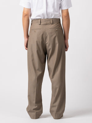 
                
                    Load image into Gallery viewer, mfpen Classic Trousers (Taupe Grey Stripe)
                
            