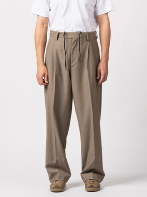 
                
                    Load image into Gallery viewer, mfpen Classic Trousers (Taupe Grey Stripe)
                
            
