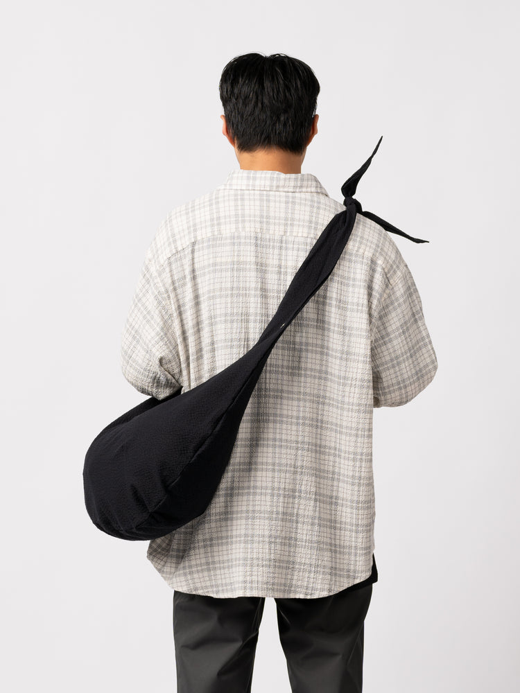 mfpen Cross Body Bag (Black Seersucker)