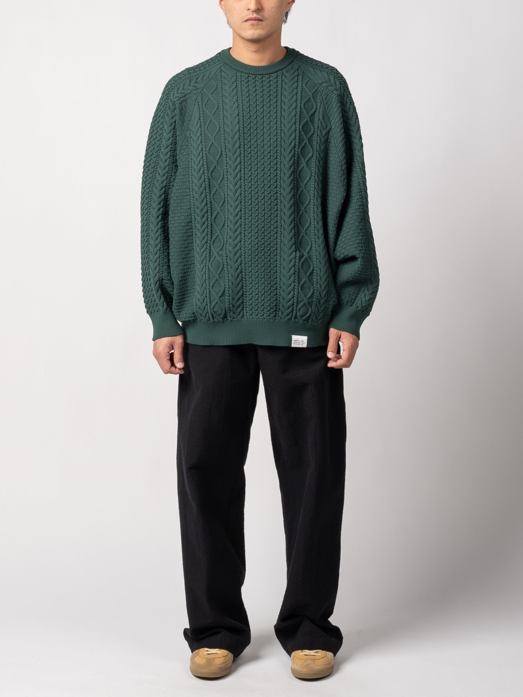 FreshService Fisherman Tech Sweater (Green)