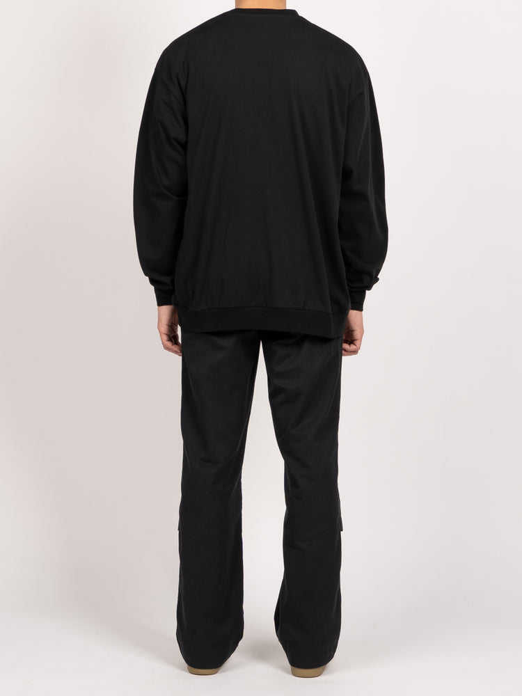 
                
                    Load image into Gallery viewer, FreshService Double Jersey Dry Tech L/S Crew Neck Tee (Black)
                
            