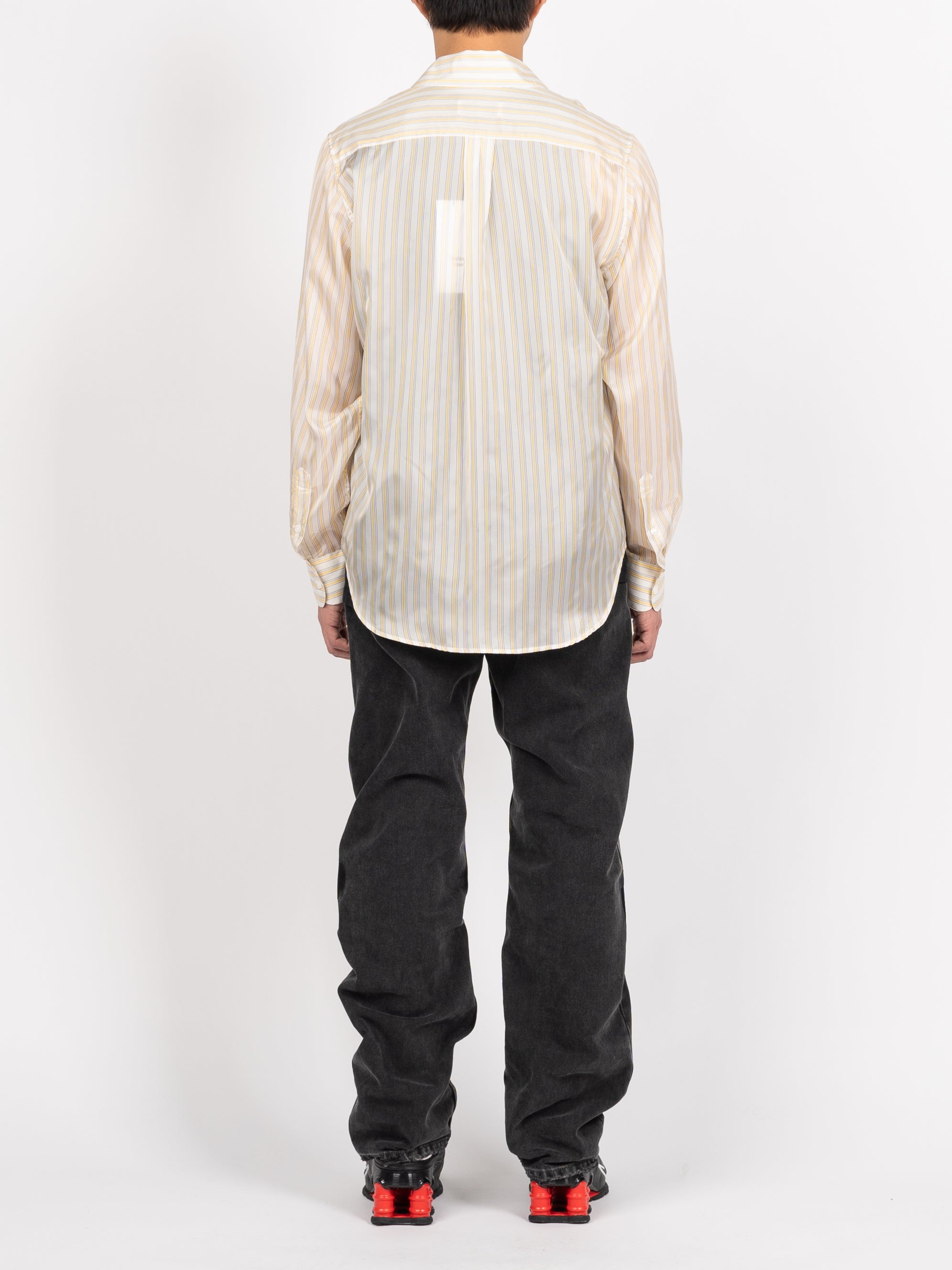 Martine Rose Classic Shirt (Yellow/White Stripe)