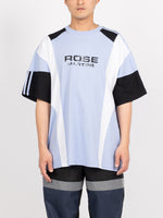 Martine Rose Oversized Pannelled T-Shirt (Blue/White/Black)