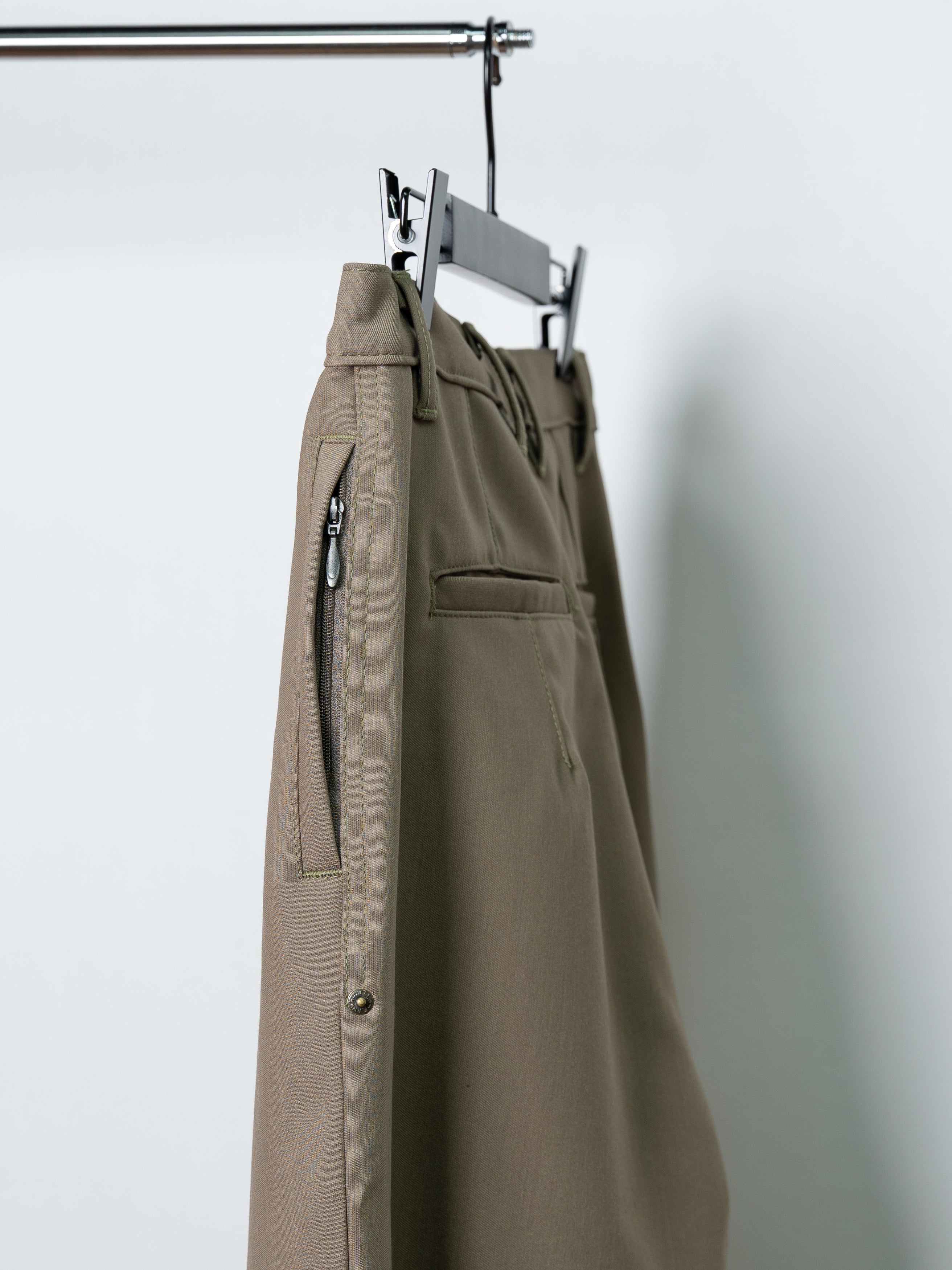 nul1.org Biofrost Mix Wool Pants (Khaki)