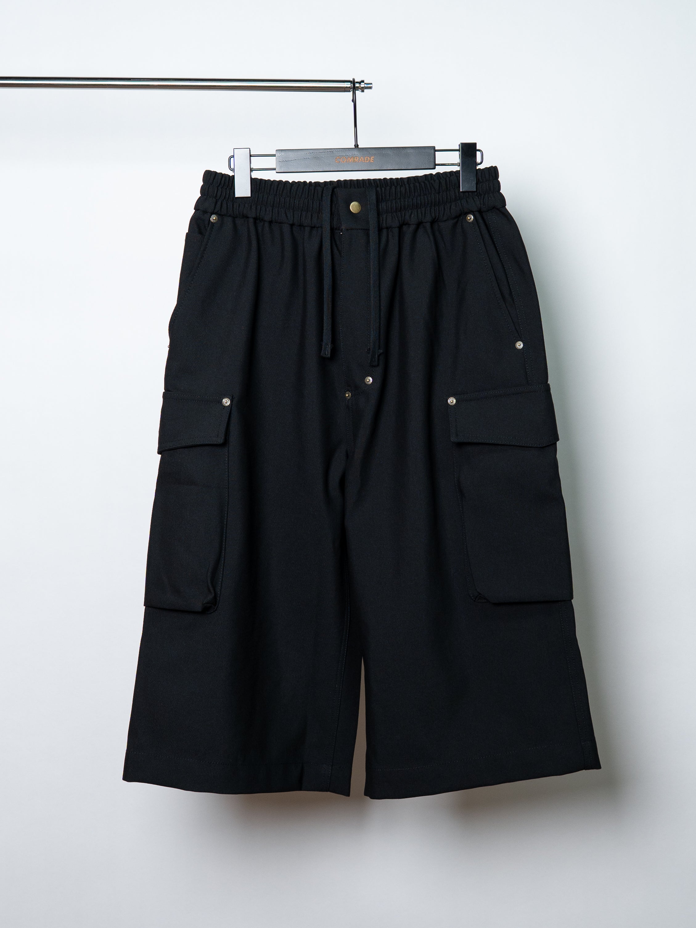 nul1.org Biofrost Mix Wool Shorts (Black)