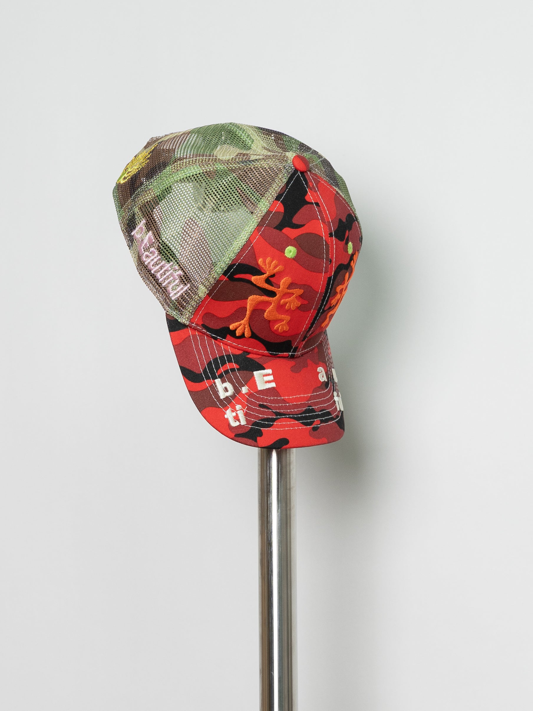 b.Eautiful Biyu Trucker Hat (Red Camo)