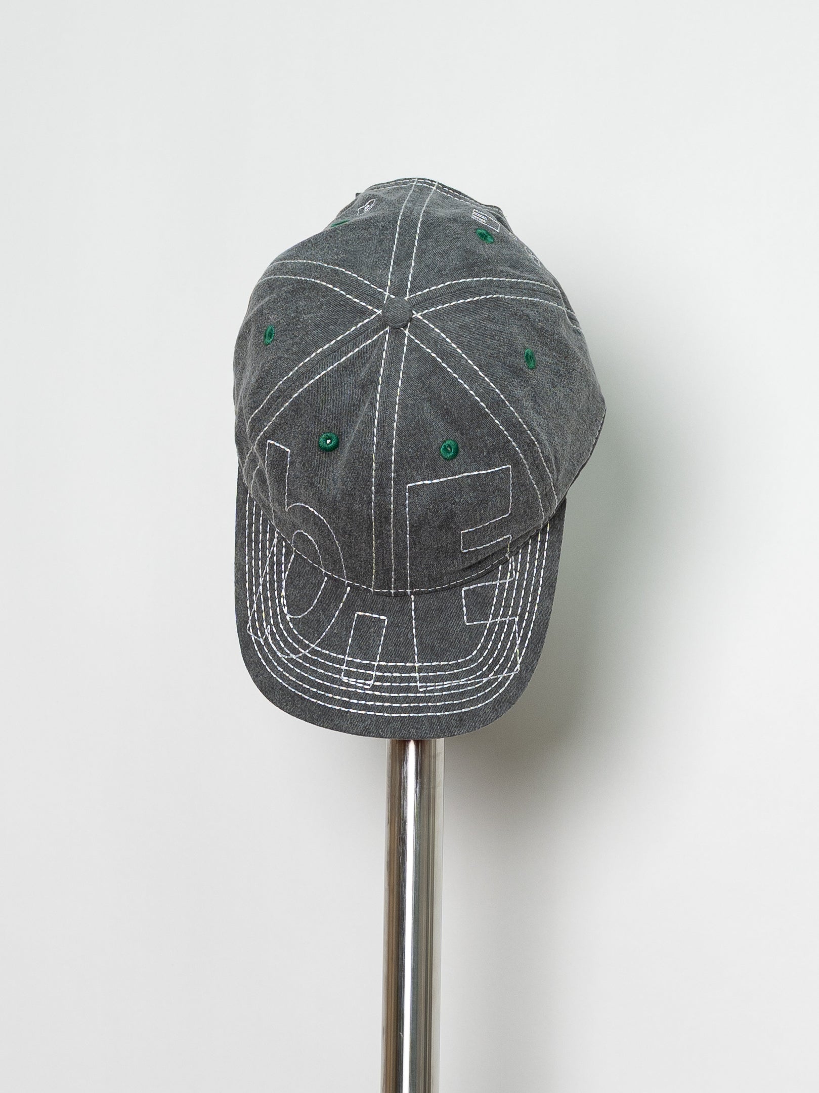 b.Eautiful Vapor 6 Panel Hat (Off-Black / White)
