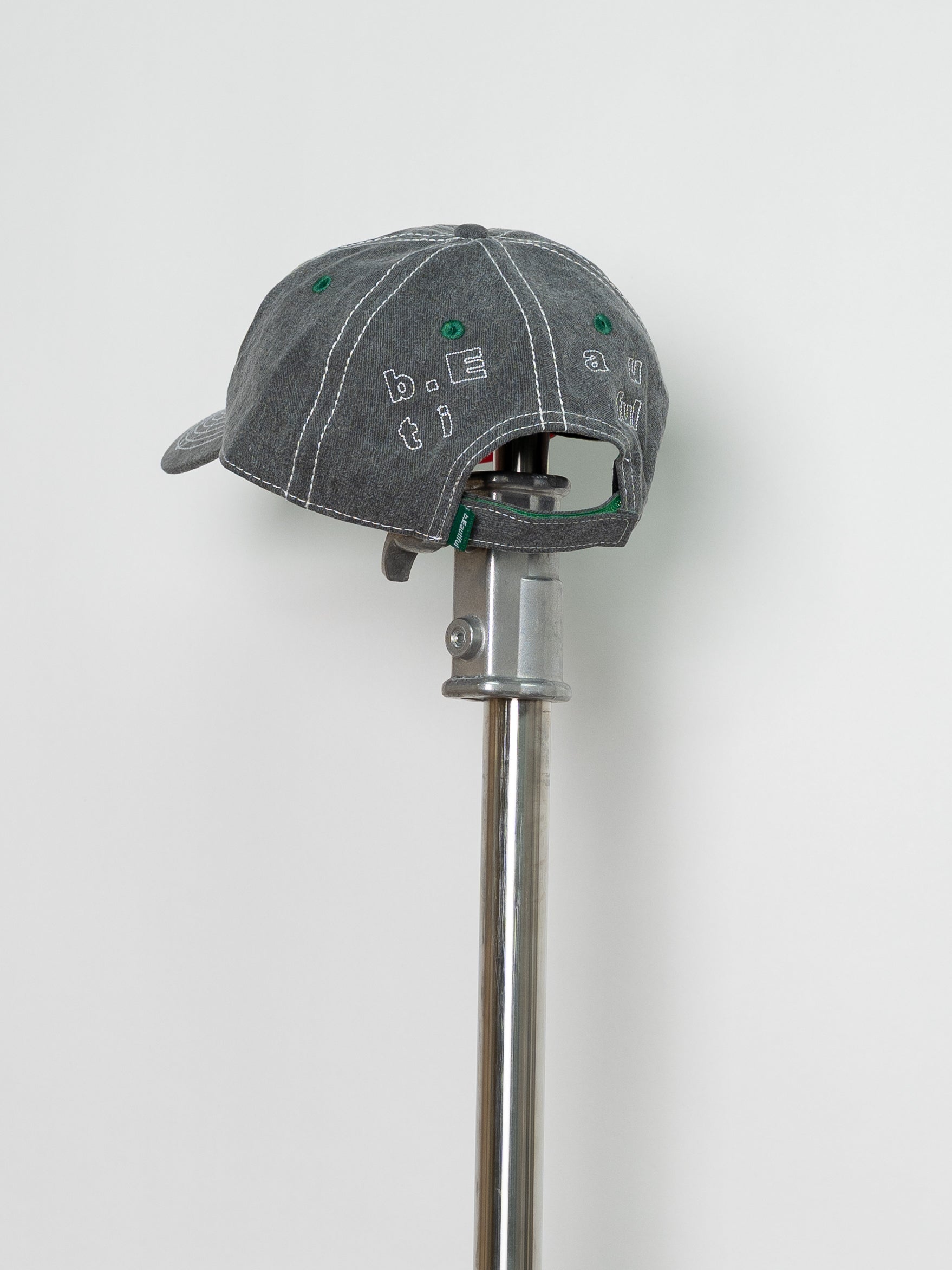 b.Eautiful Vapor 6 Panel Hat (Off-Black / White)