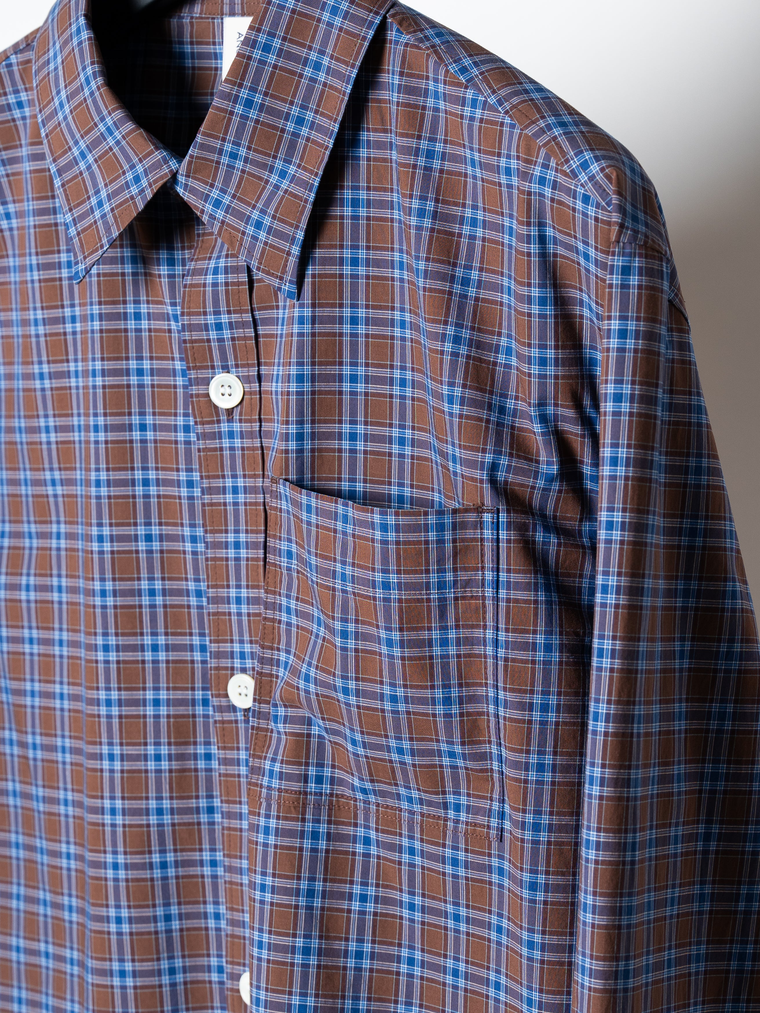Another Aspect ANOTHER Shirt 4.0 (Brown & Blue Check)