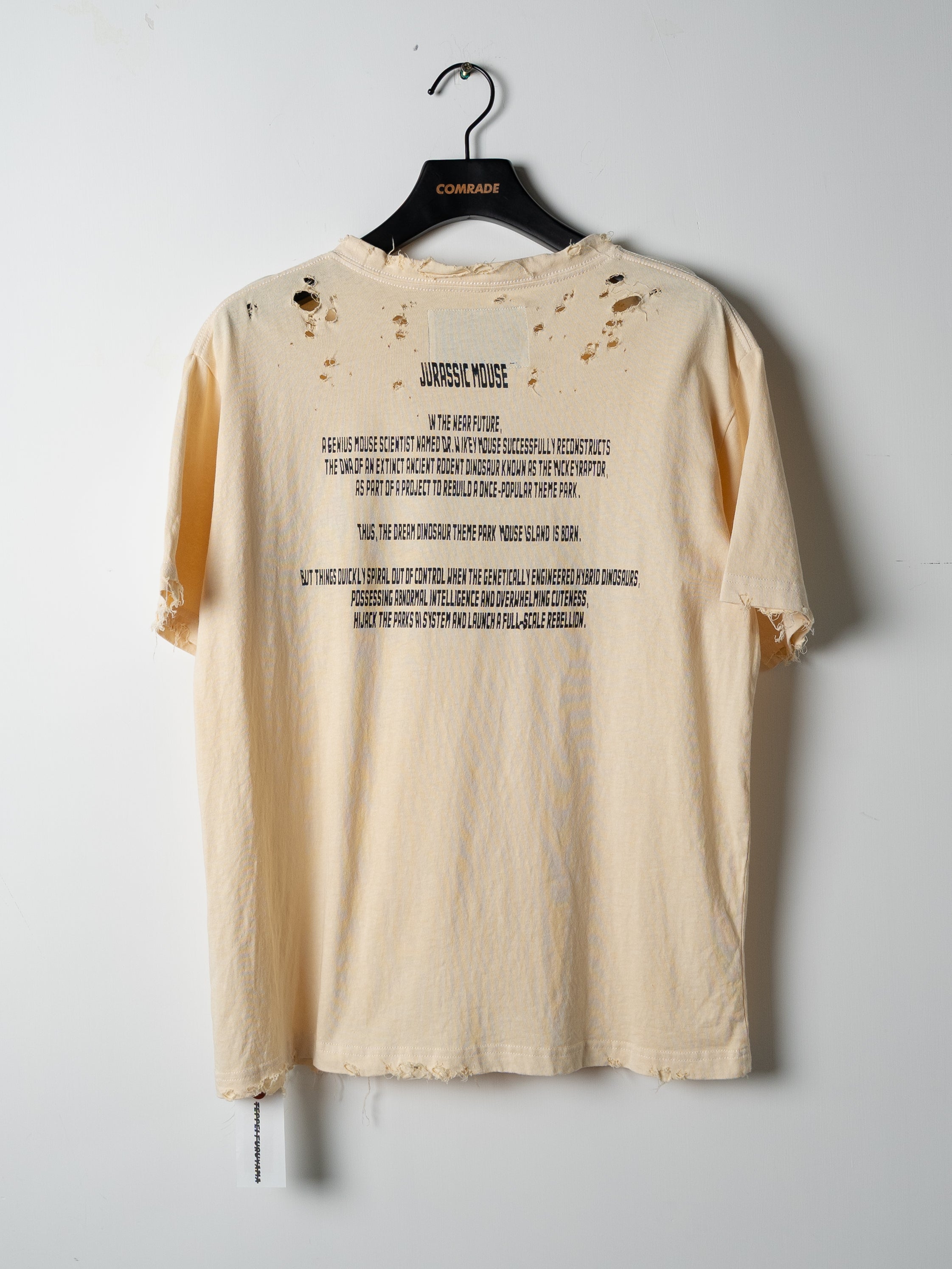 Teppei Furuyama Jurassic Mouse Halk T-Shirt (Beige)