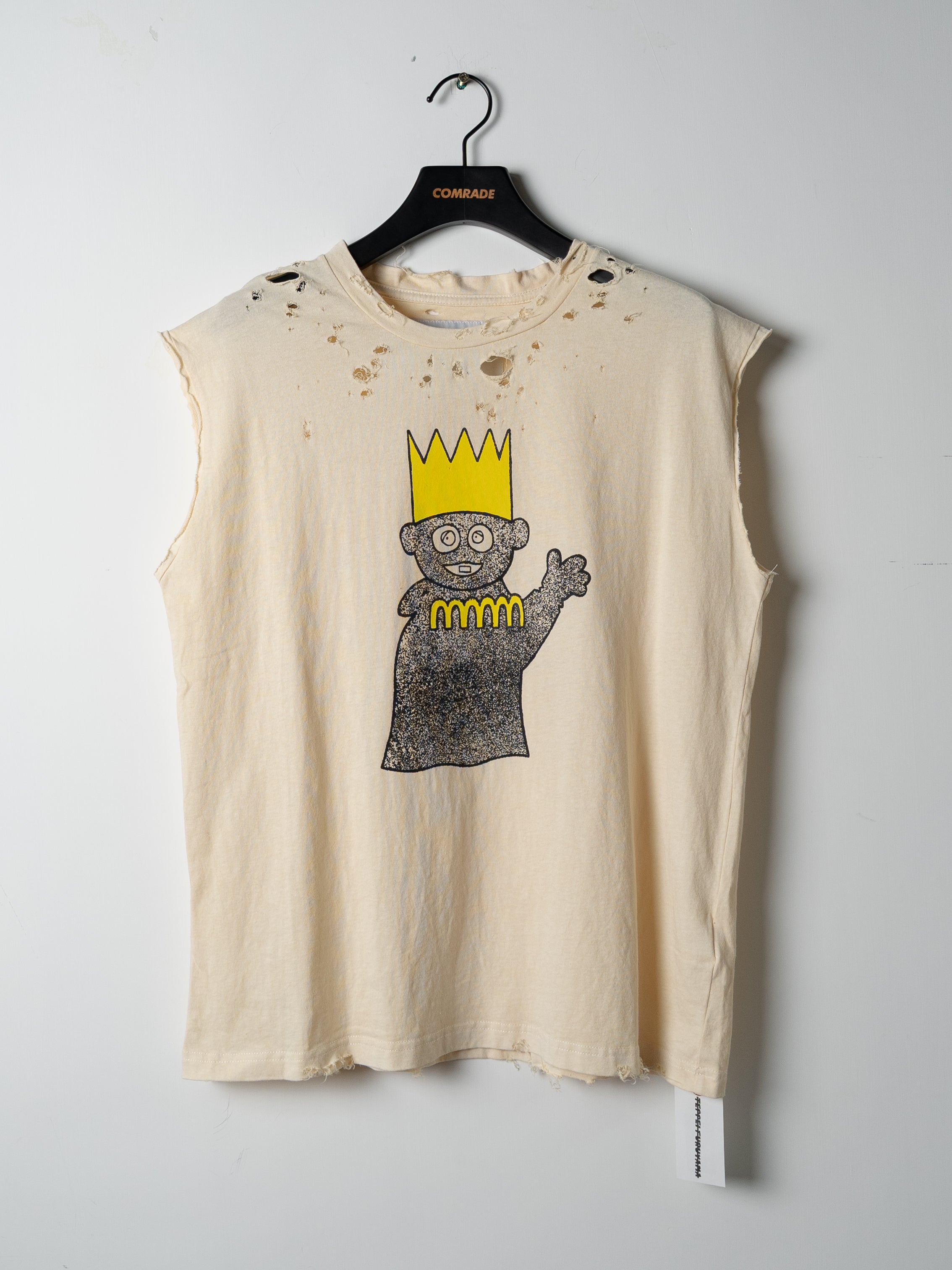 Teppei Furuyama Prince No Sleeve T-Shirt (Beige)