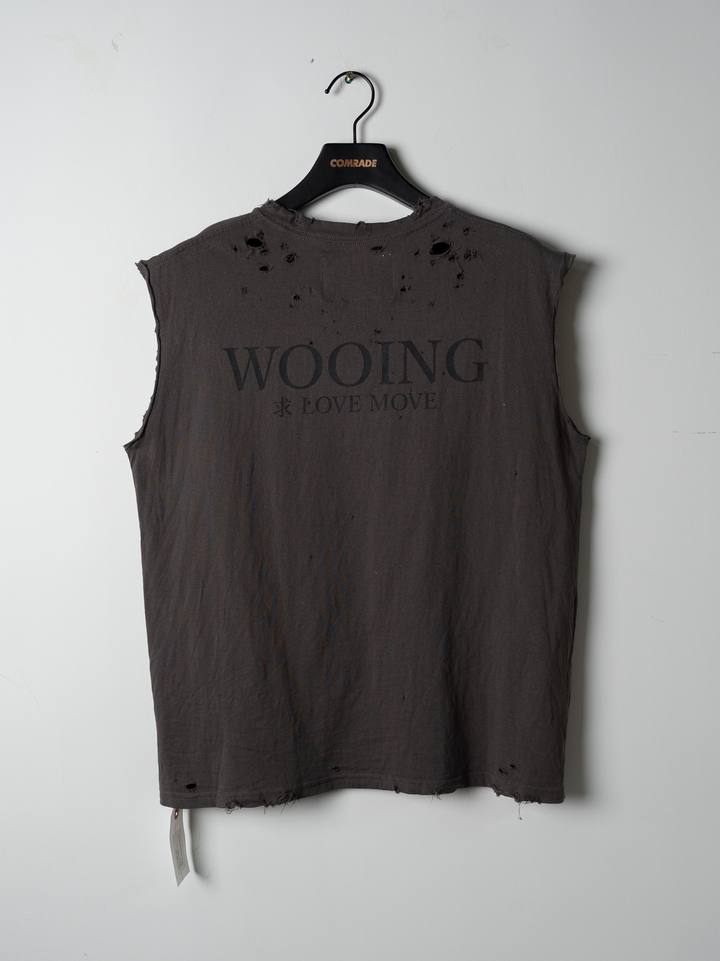 Teppei Furuyama Welcome No Sleeve T-Shirt (Gray)