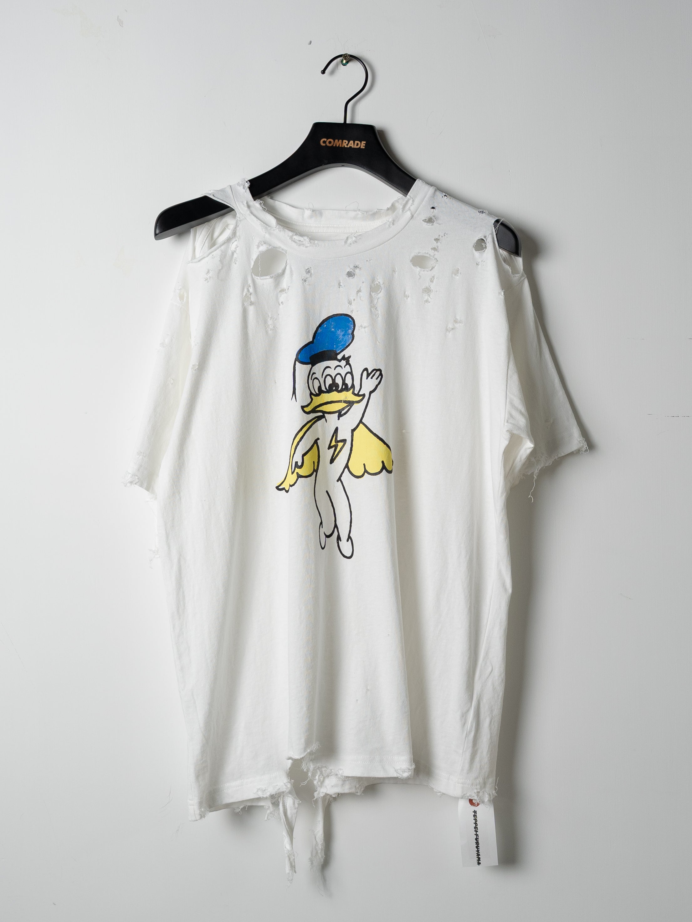 Teppei Furuyama Duck Angel Half T-Shirt (White)