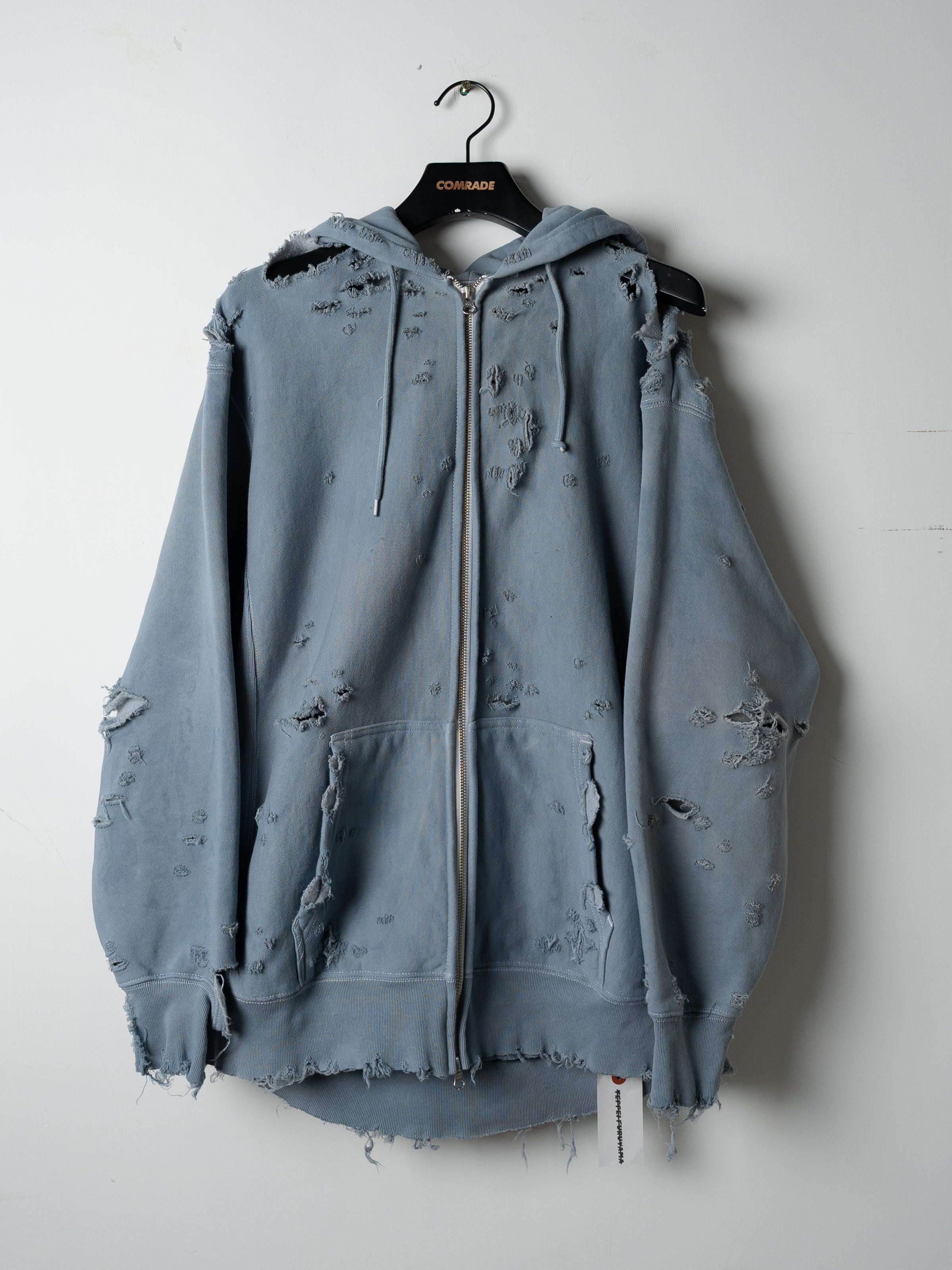 Teppei Furuyama Hard Crash Pullover Zip-Up Parka (Gray)