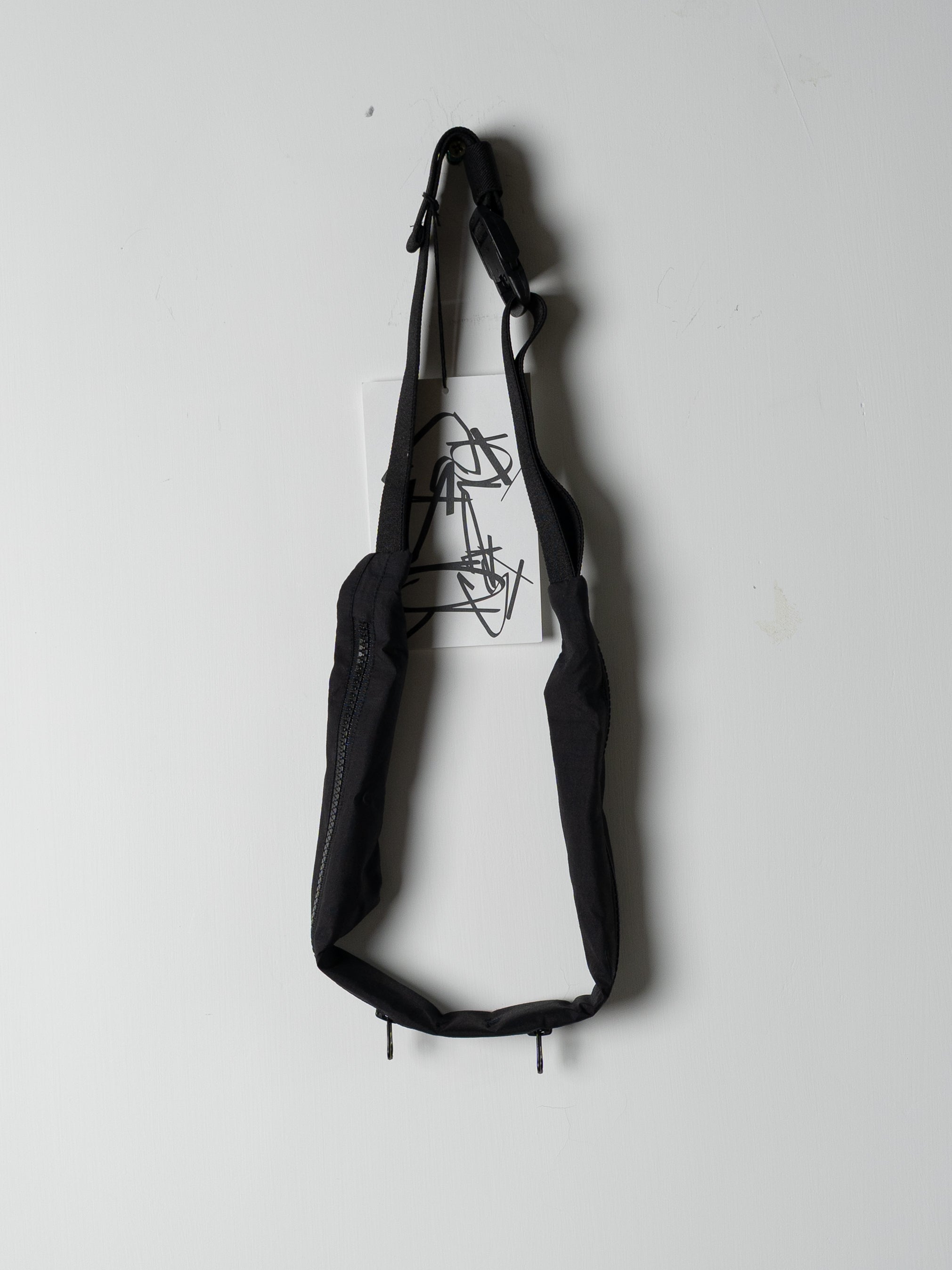 GR10K Cotton 3L Pleats Belt Bag (Black)