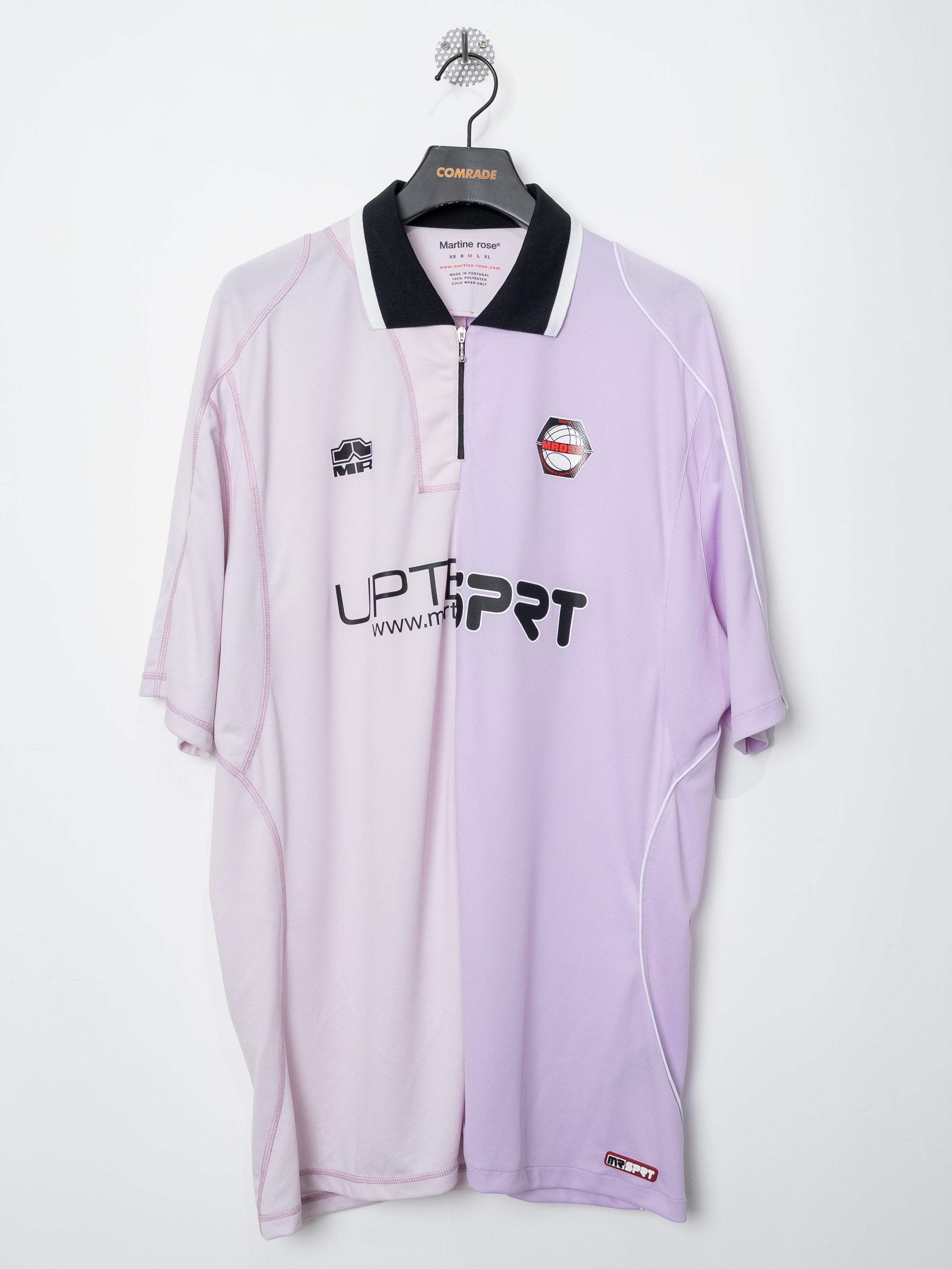 Martine Rose Half and Half Football Top (Lilac)