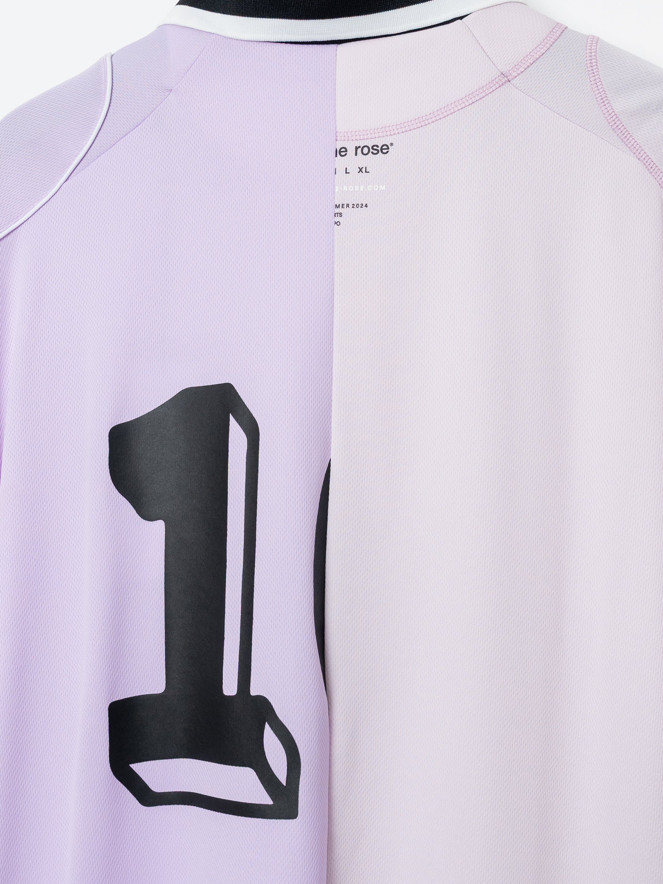 Martine Rose Half and Half Football Top (Lilac)