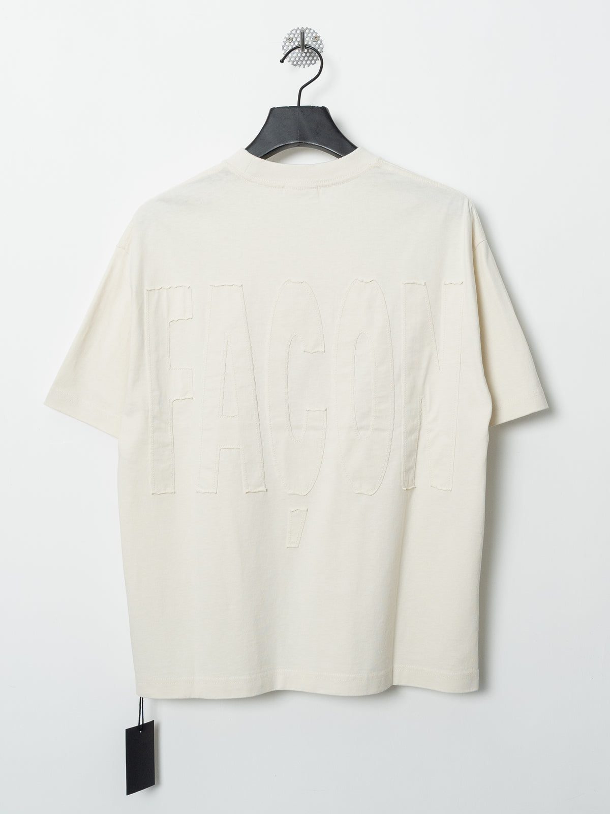 FAON Raw Edge Logo Tee (Beige)