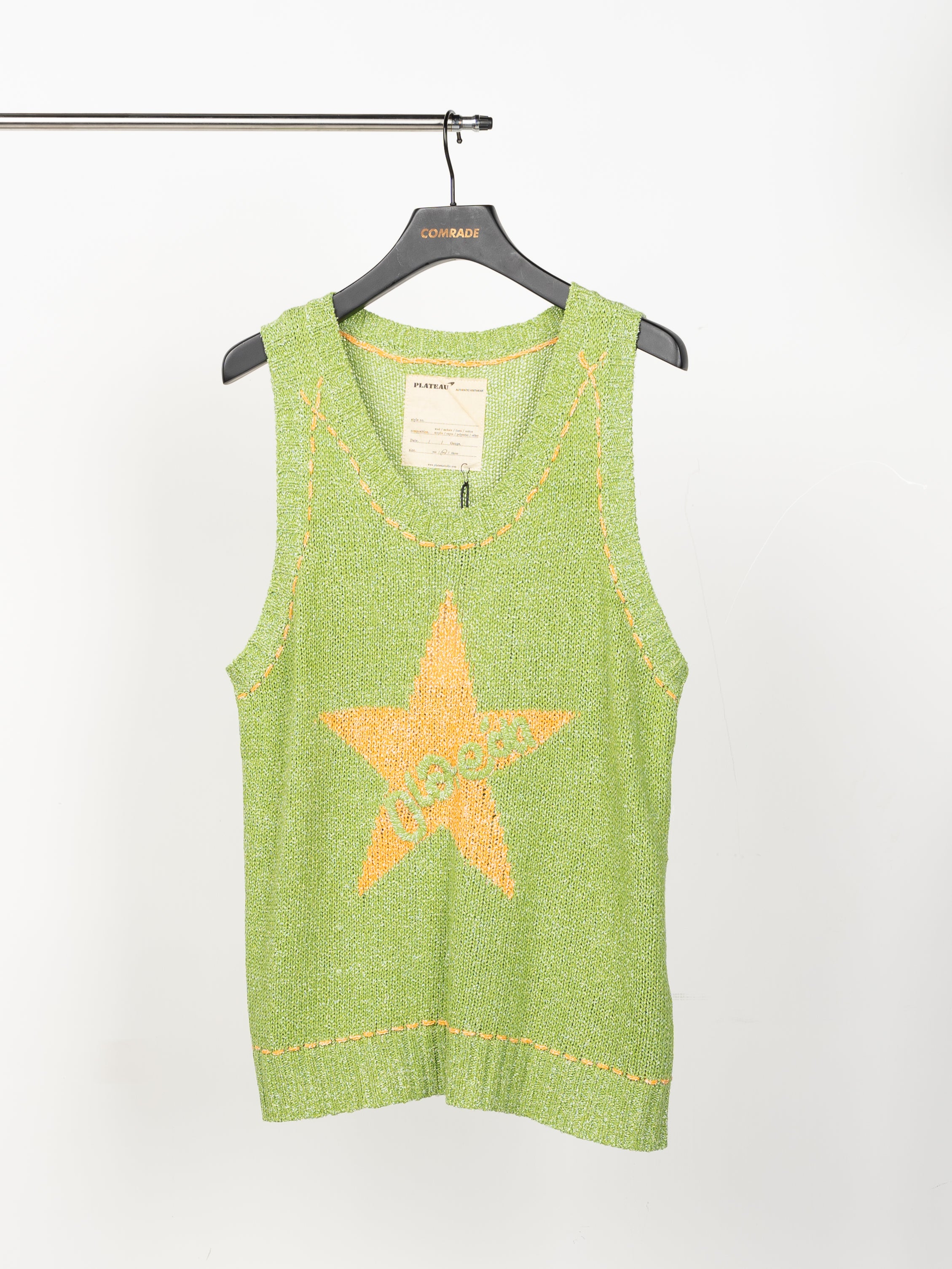Plateau Studio Logo Knit Vest (Grass)