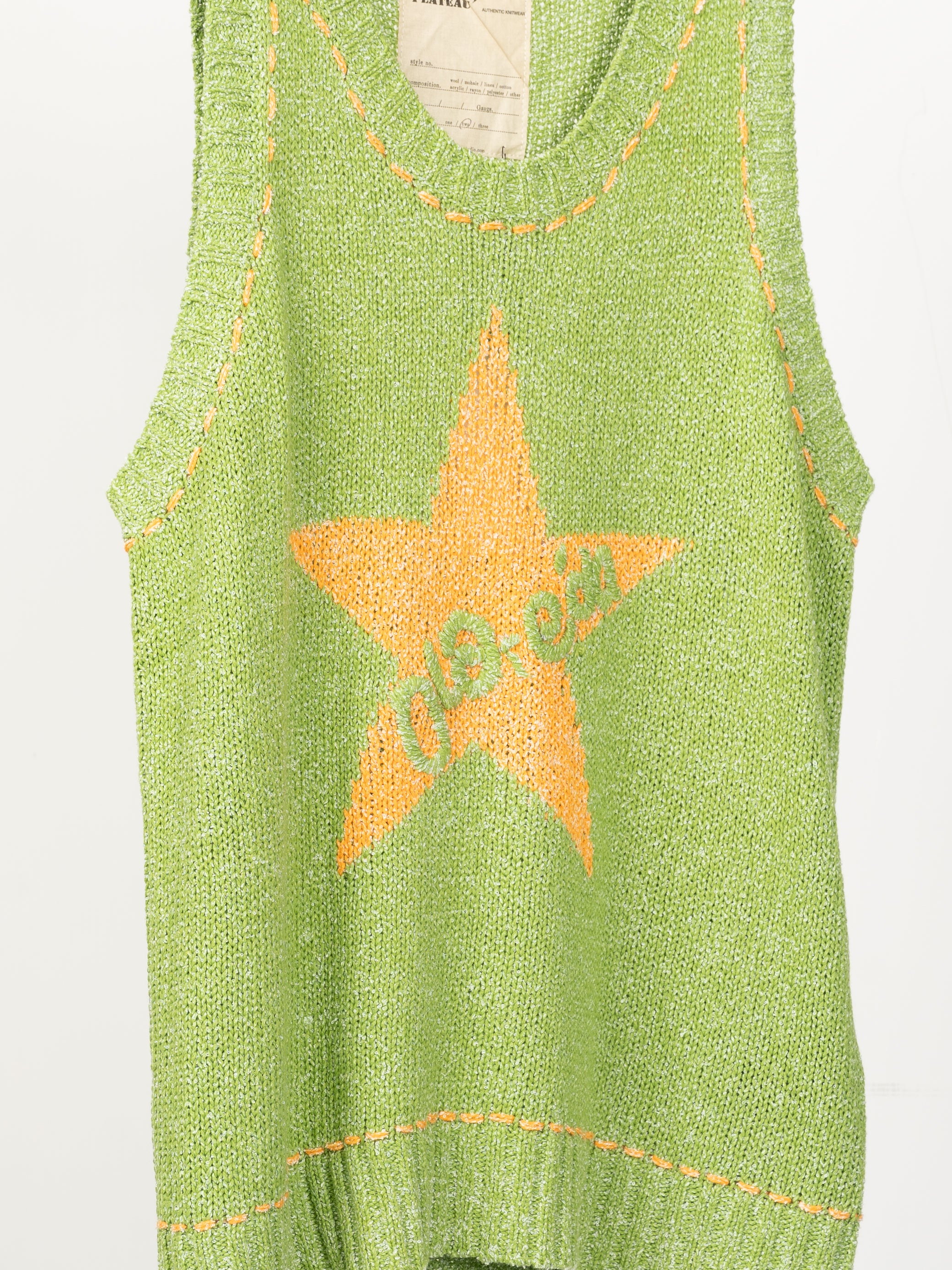 Plateau Studio Logo Knit Vest (Grass)