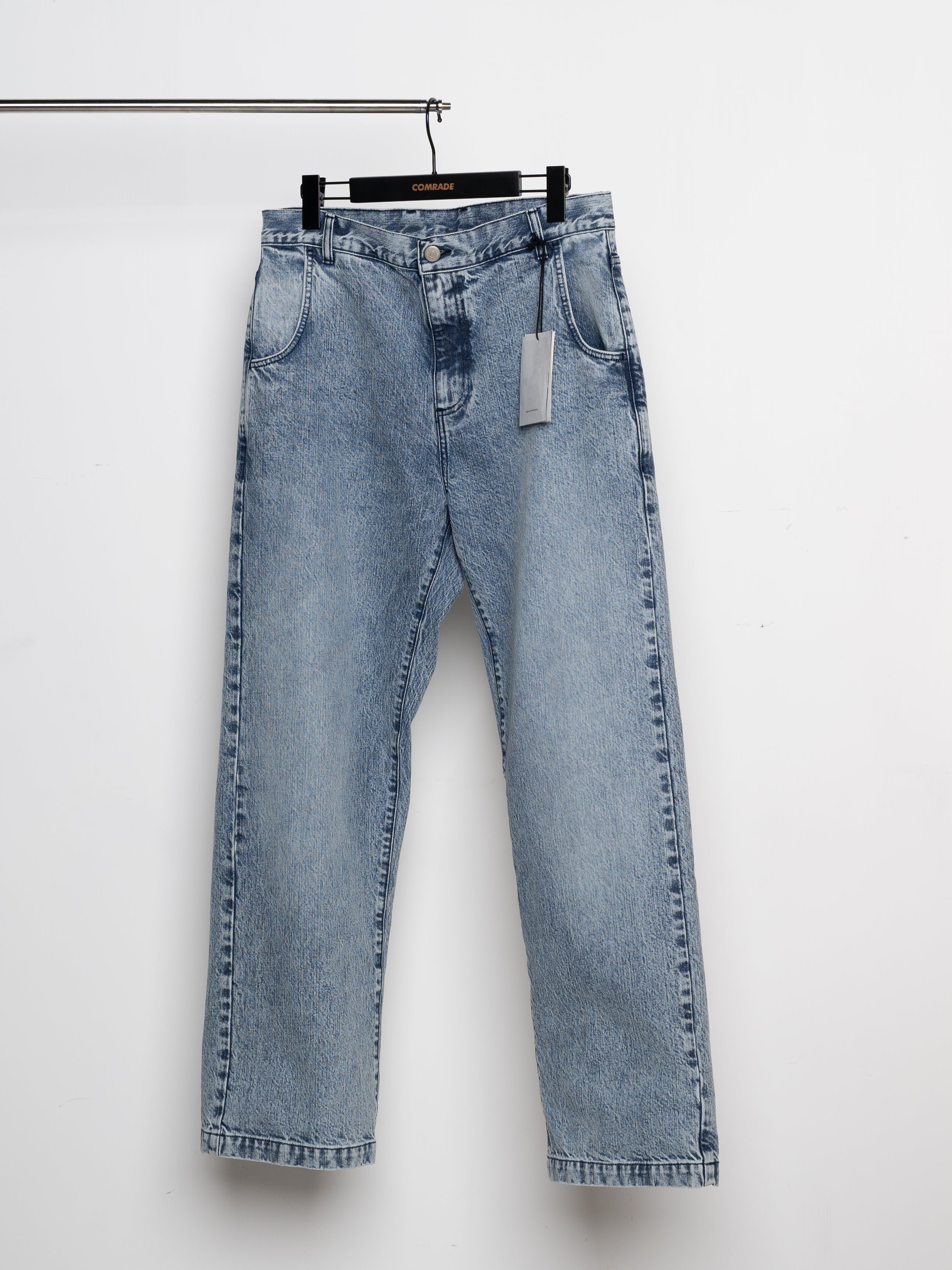 mfpen Straight Cut Jeans (Striped Blue)