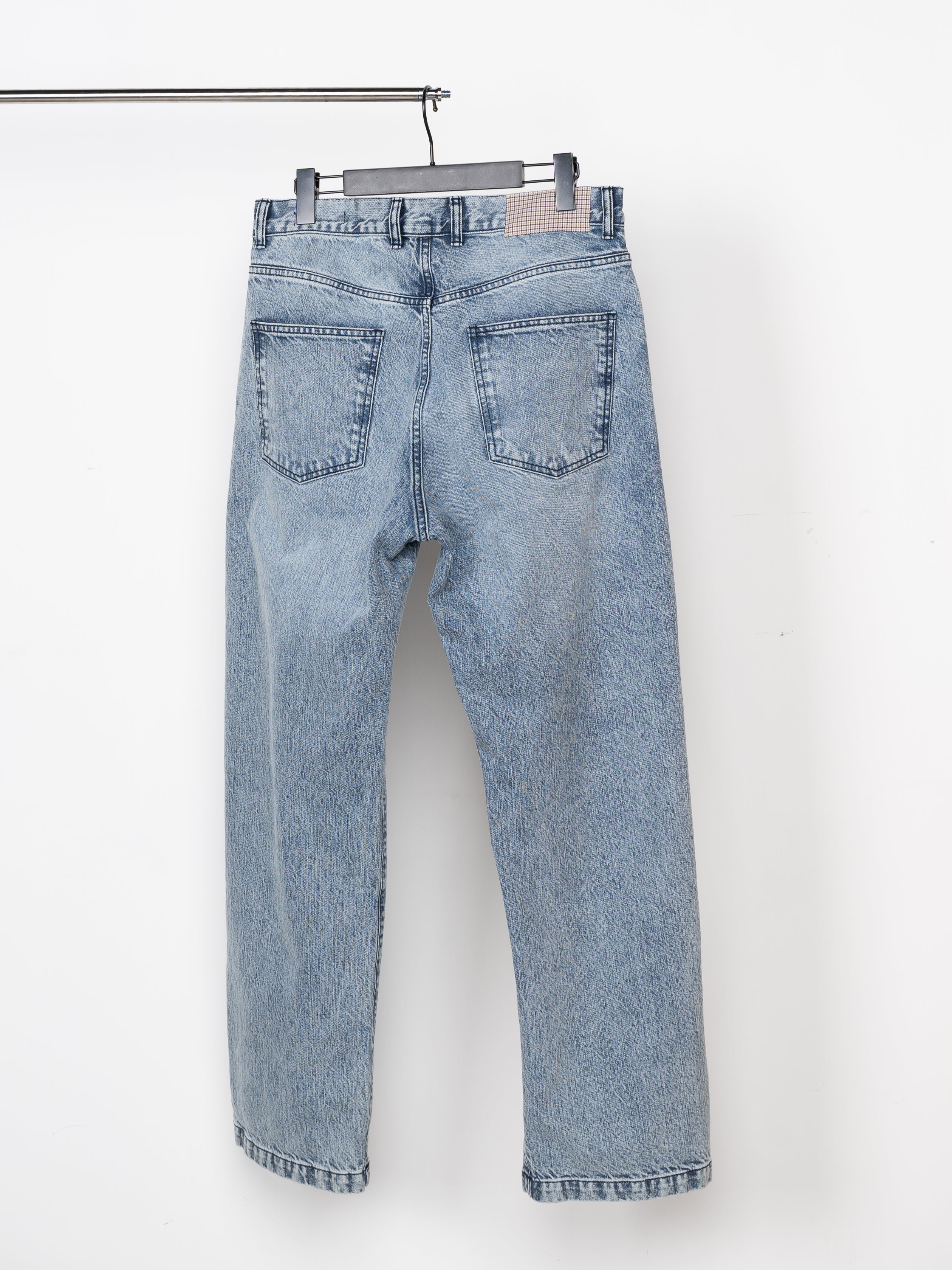 mfpen Straight Cut Jeans (Striped Blue)