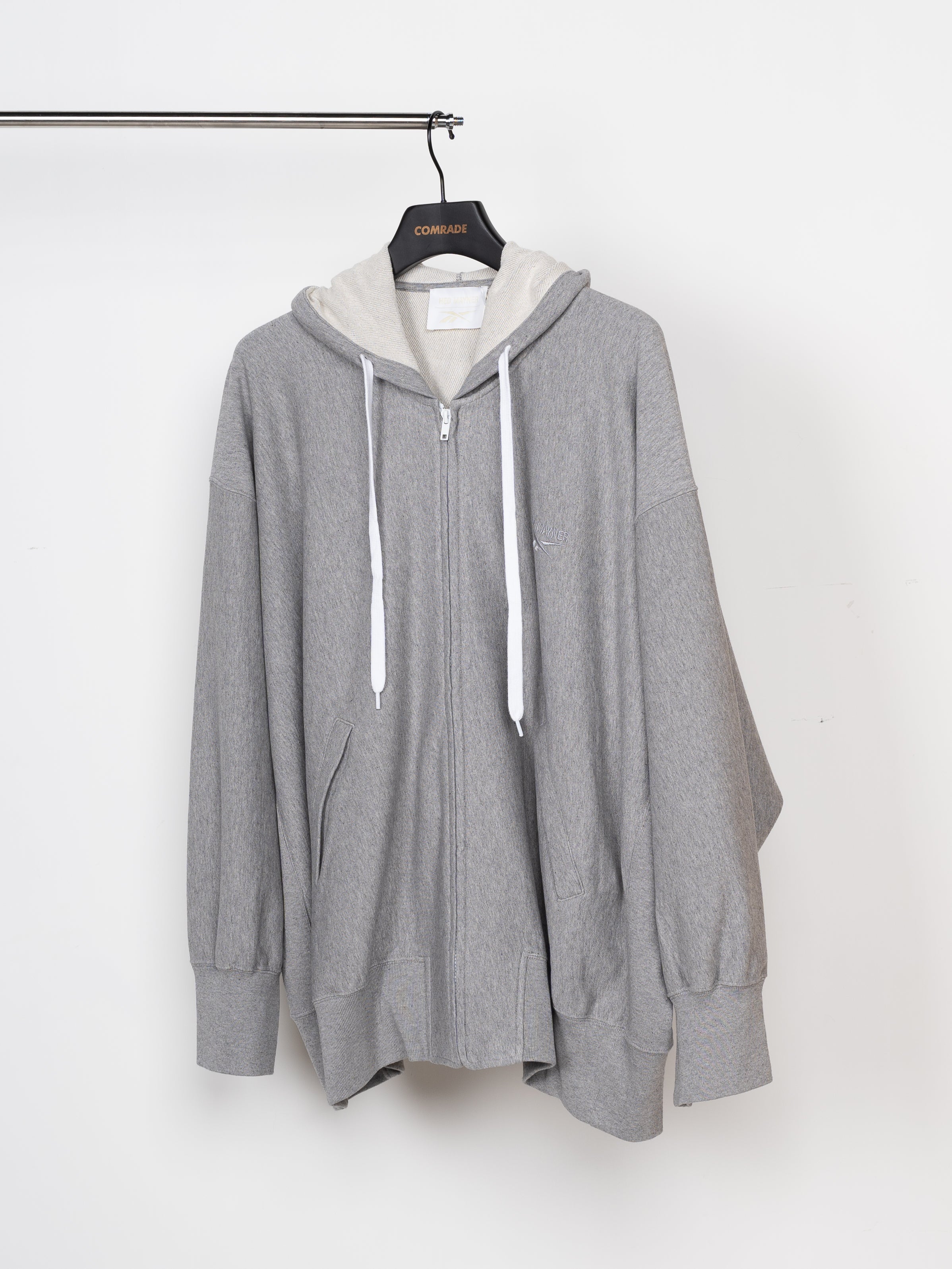 Hed Mayner x Reebok Zipped Hoodie (Grey Melange)