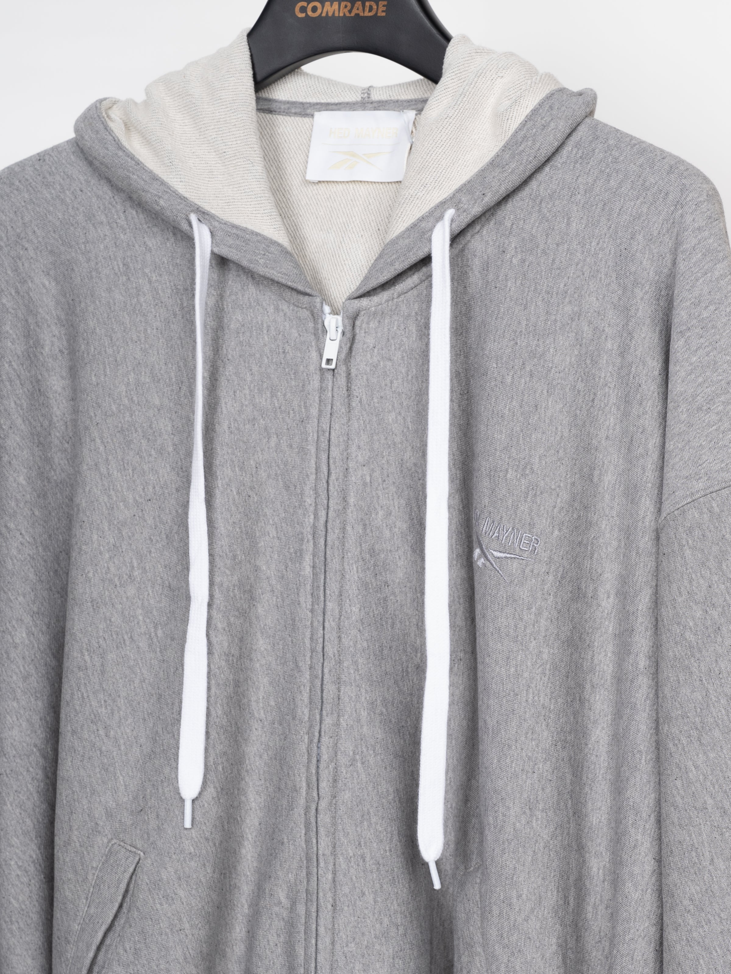 Hed Mayner x Reebok Zipped Hoodie (Grey Melange) – COMRADE