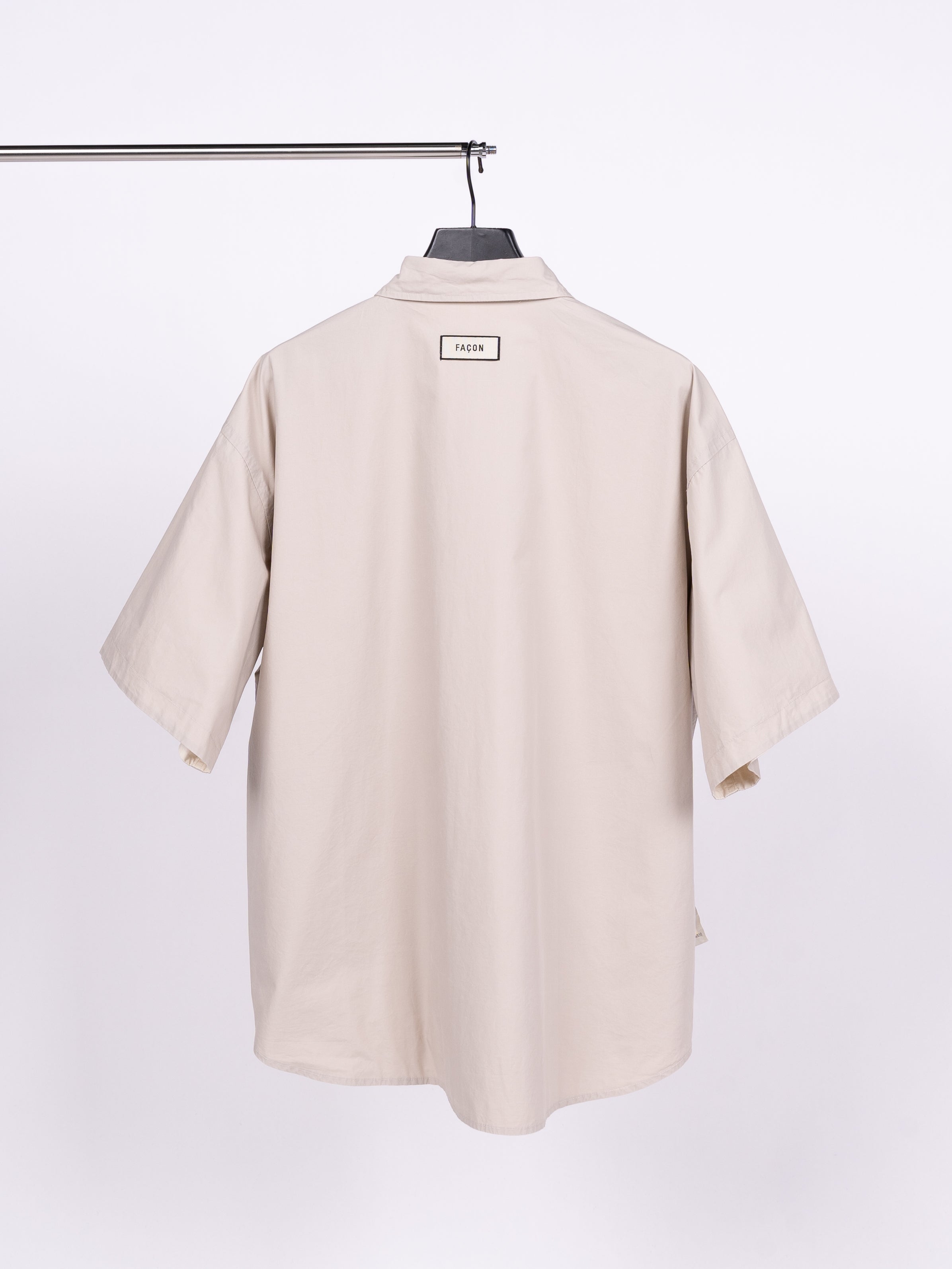 FAÇON Reversible S/S Shirt (Ivory/ Grey)