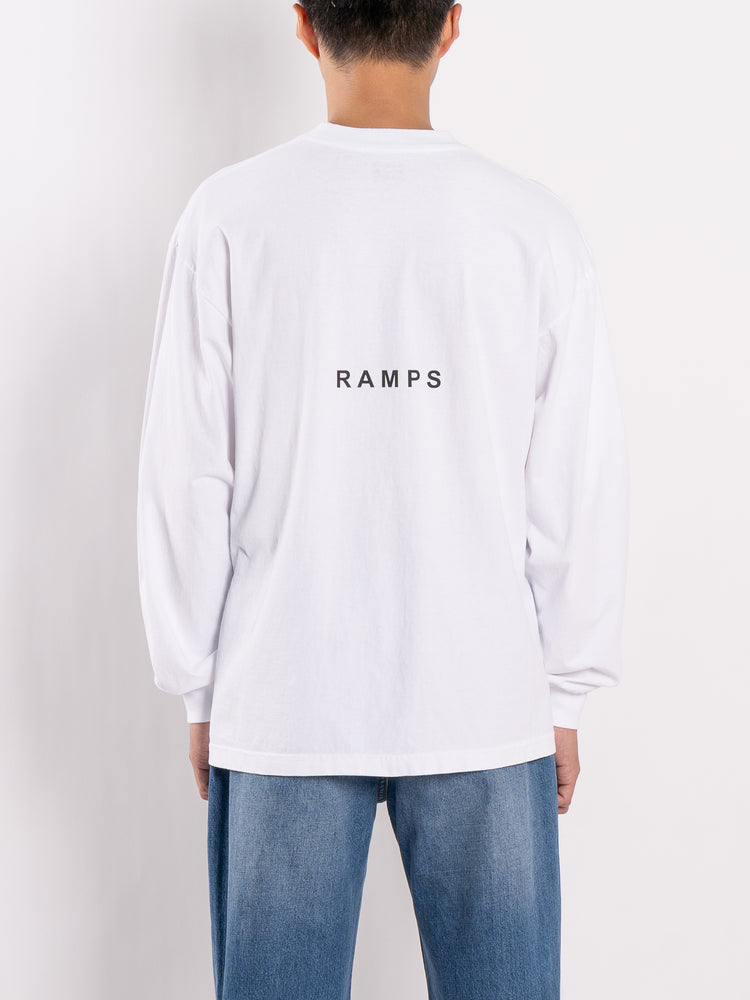 
                
                    Load image into Gallery viewer, RAMPS R Bug L/S Tee (White)
                
            