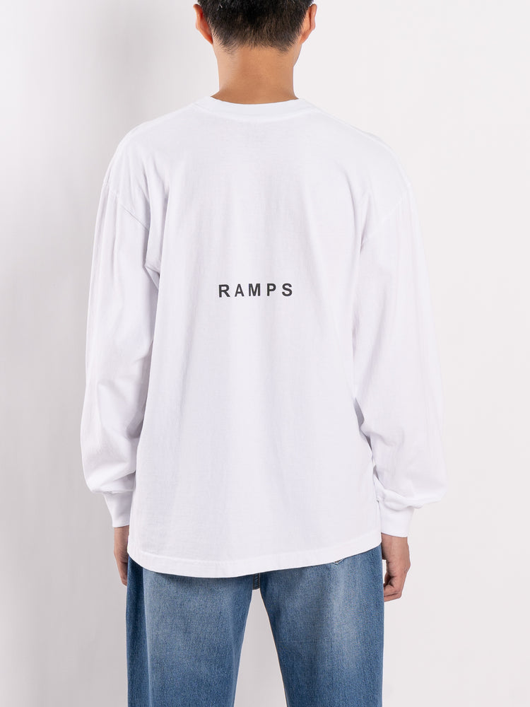 
                
                    Load image into Gallery viewer, RAMPS Stack L/S Tee (White)
                
            