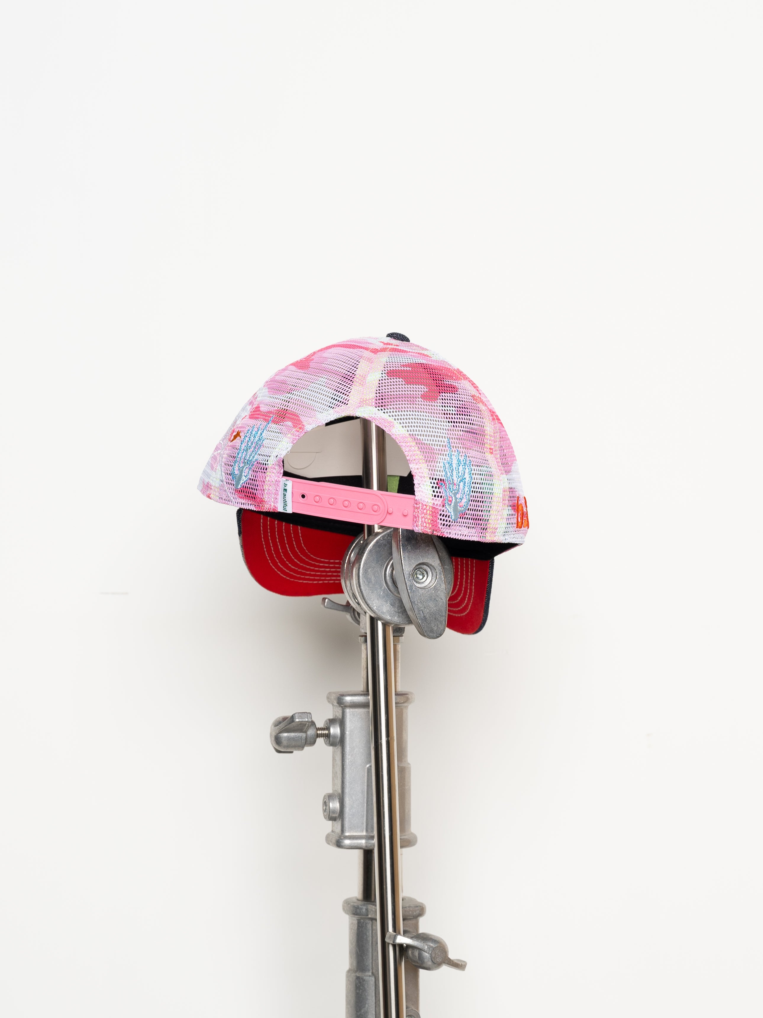 b.Eautiful Biyu Trucker Hat (Black Denim Camo / Pink Camo)