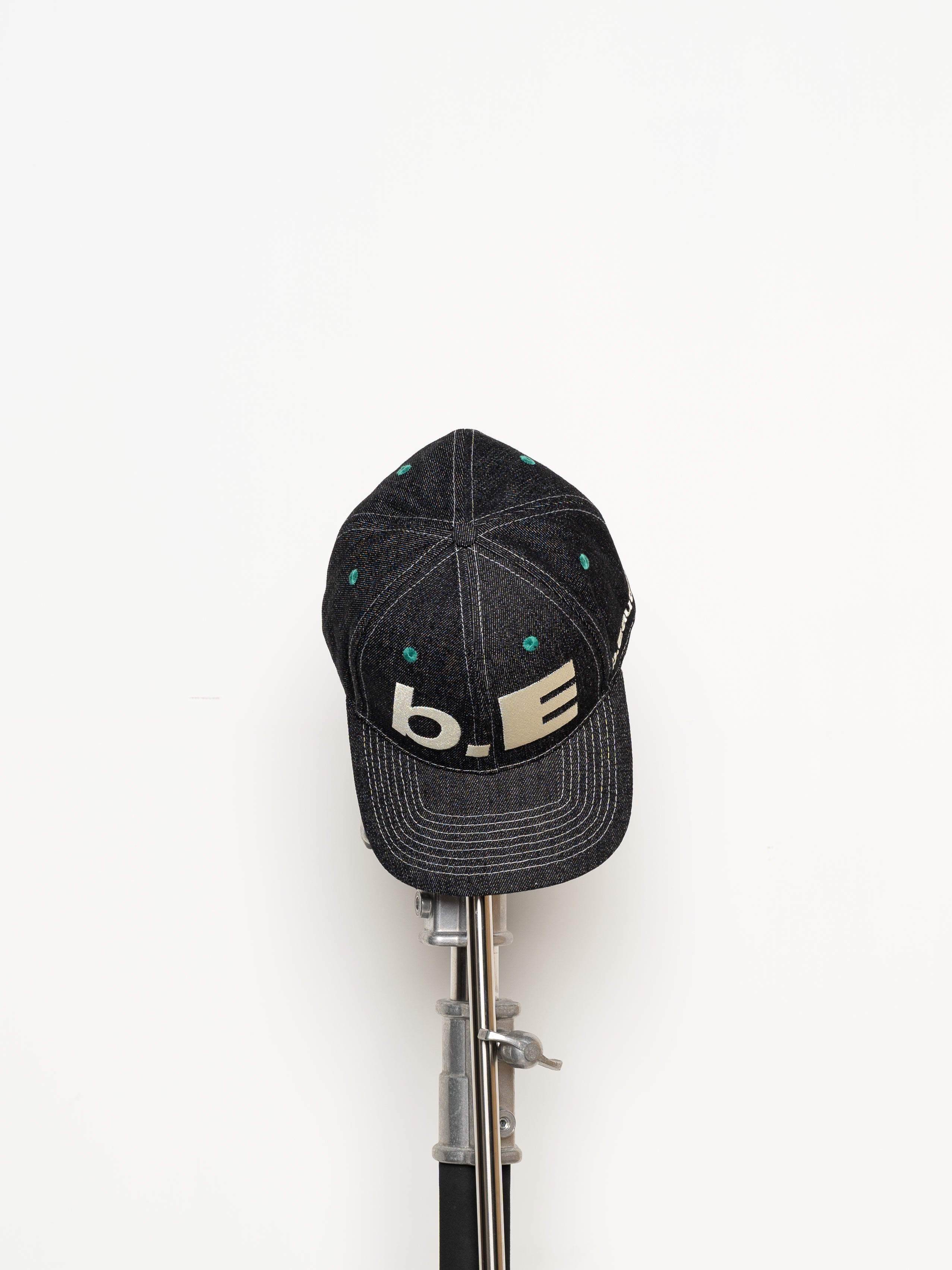 b.Eautiful b.E Hat (Black Denim / Off-White)