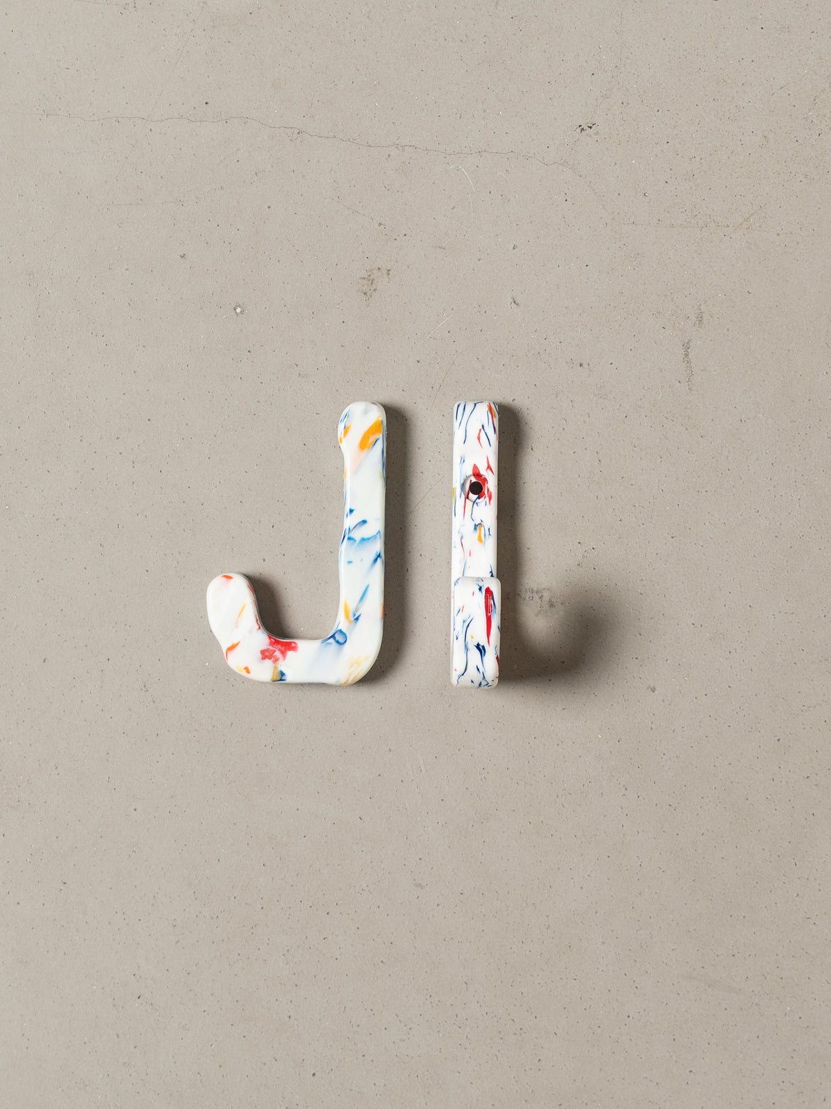 Potato Head Flat Plastic Hook (White)