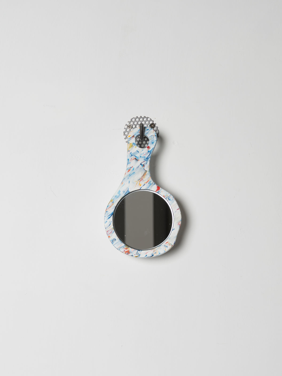 Potato Head Flat Plastic Hand Mirror (White)