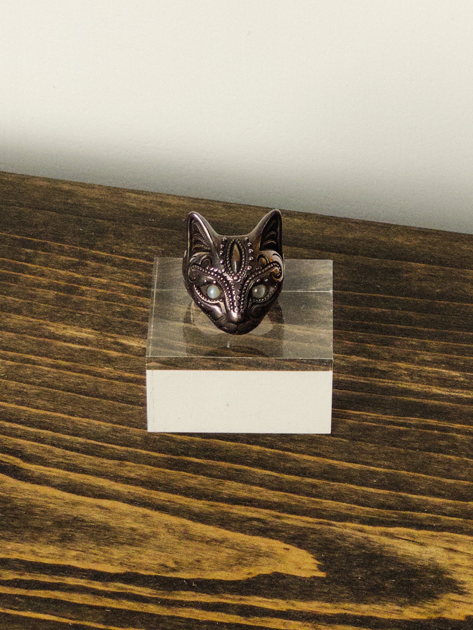 Big Cat Maria BBM 貓戒Oxidized Sillimanite eyes