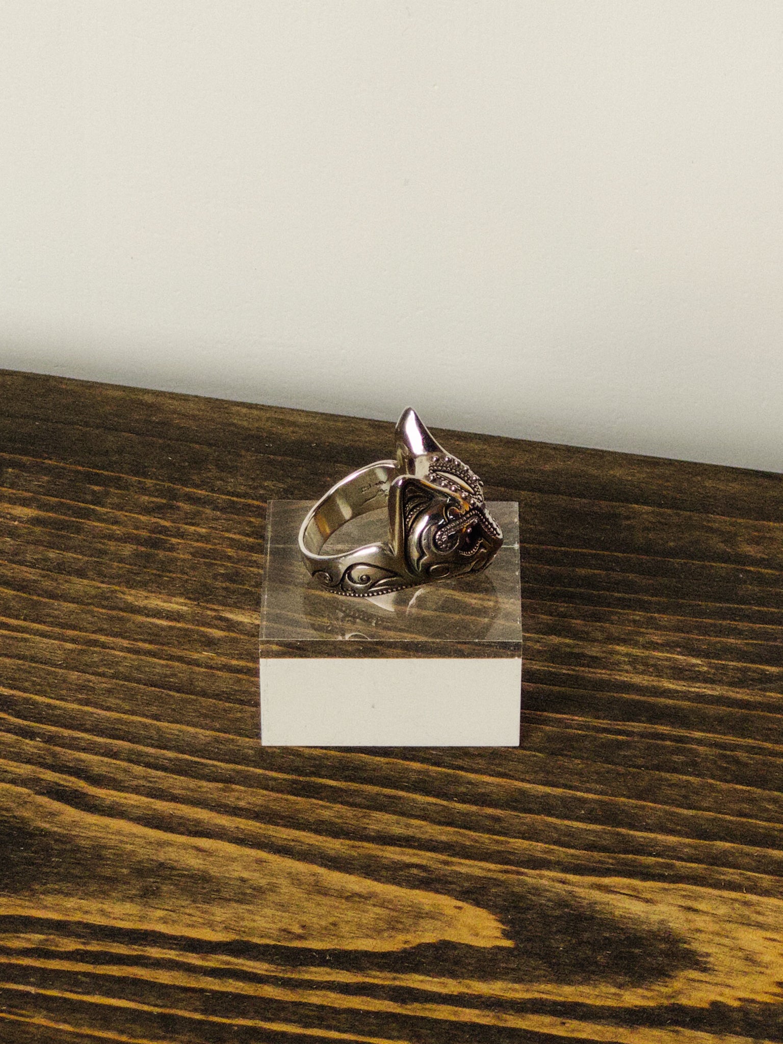 Big Cat Maria BM 貓戒 Oxidized Ruby eyes